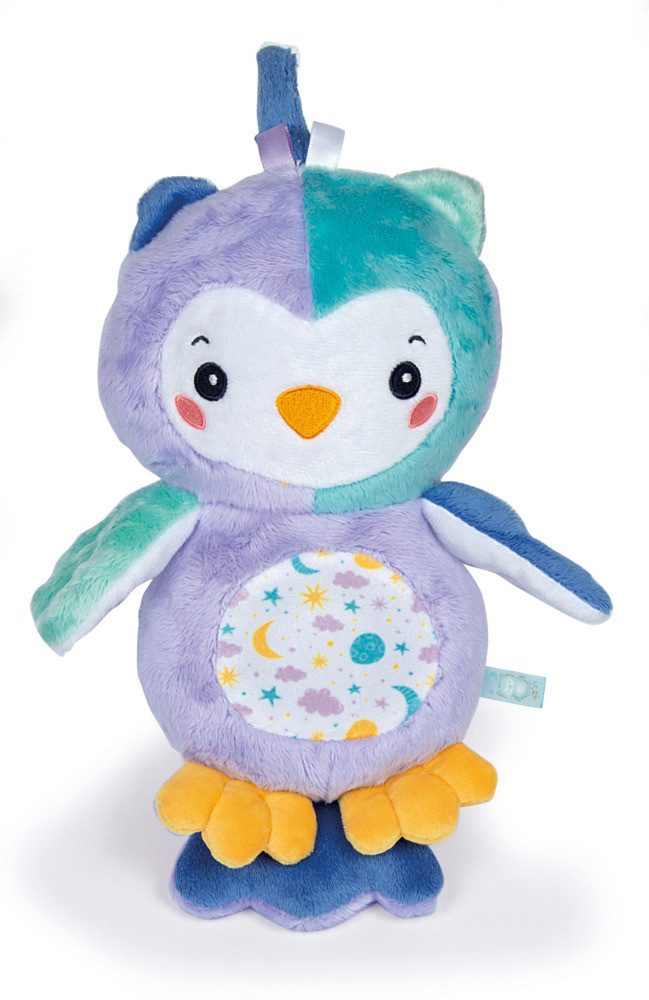 Clementoni® Plüschfigur Plüsch Eule mit Licht und Sound