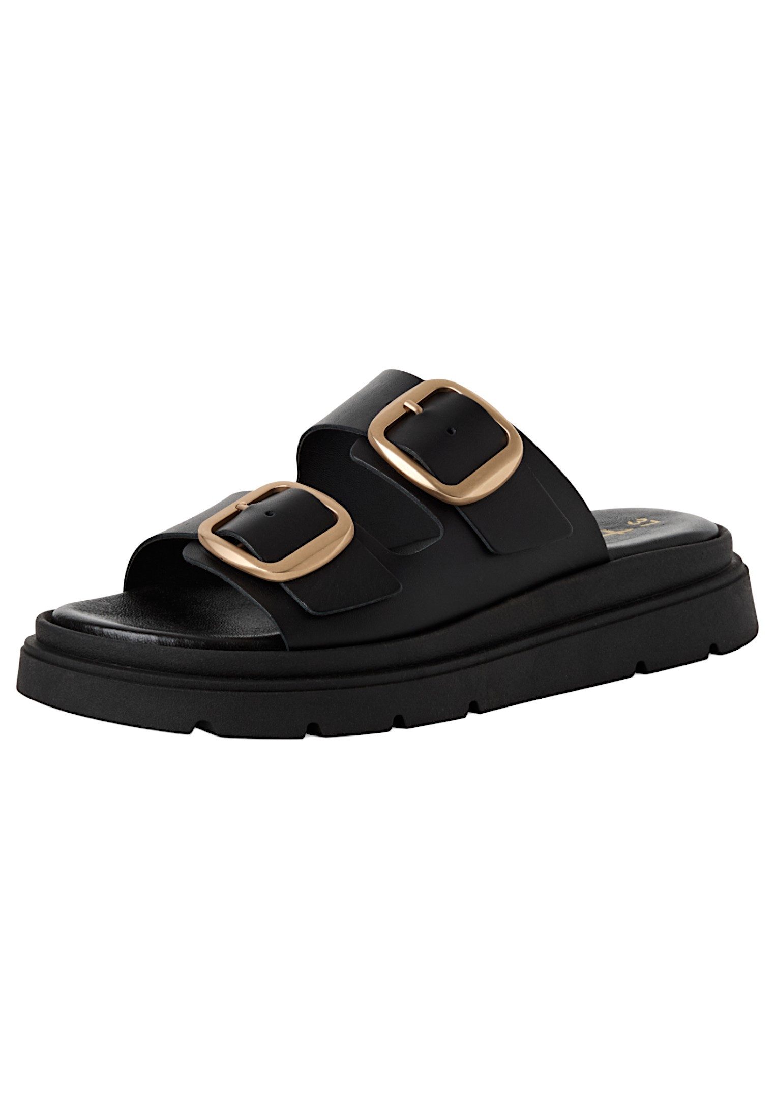 Tamaris 1-27239-42 003 Black Leather Sandale günstig online kaufen