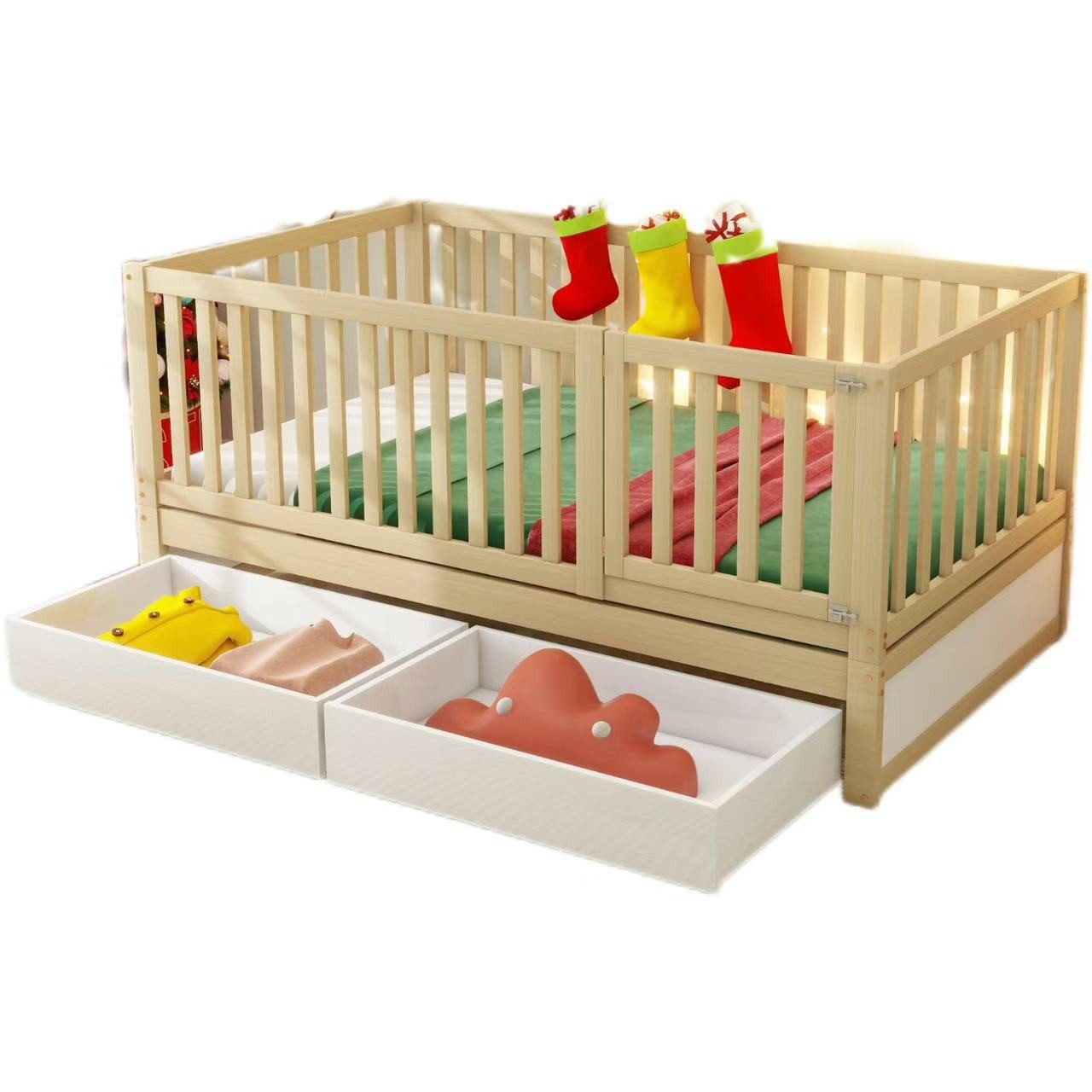 Daybett Kinderbett mit Vollabtrennung 90 x 200cm