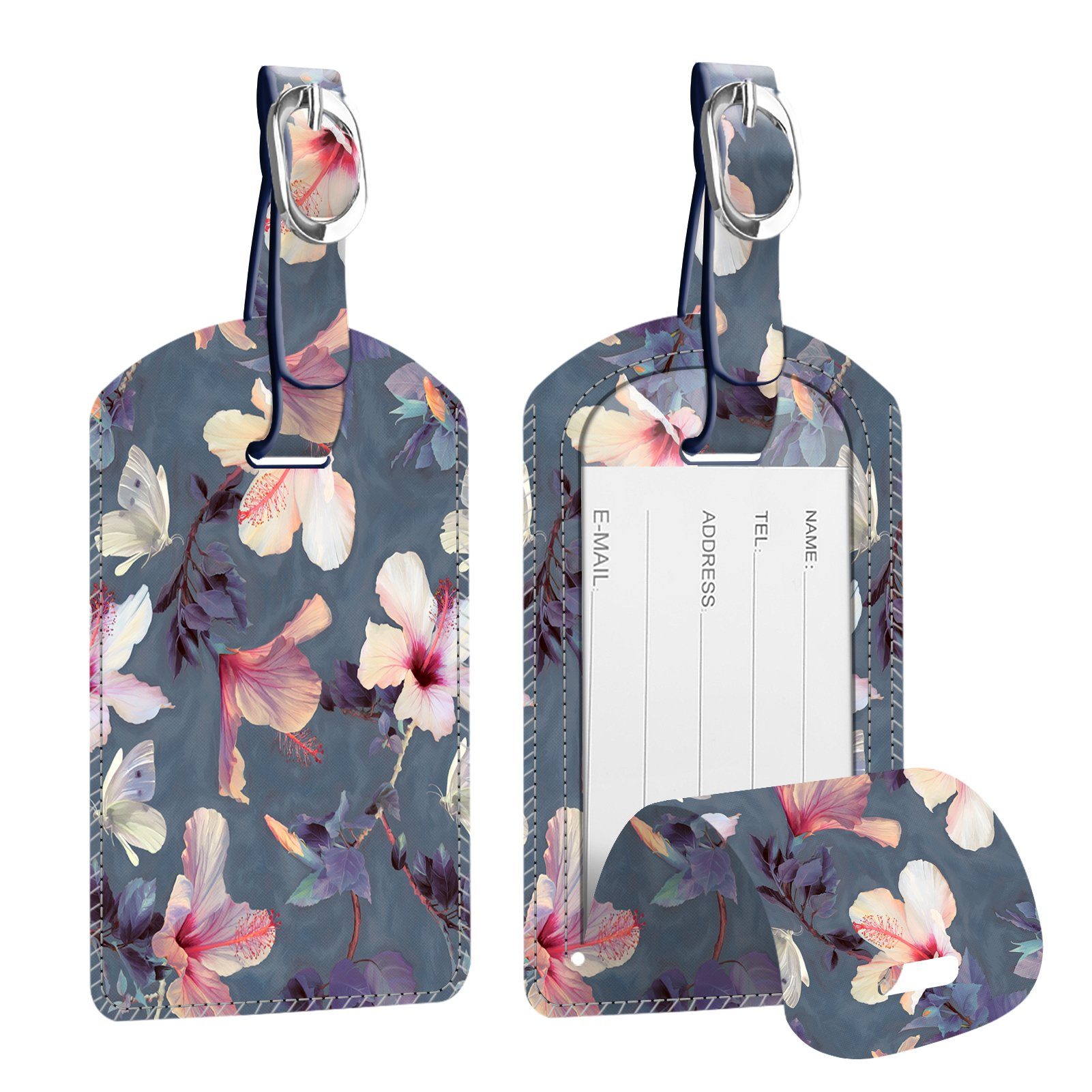 Fintie Gepäckanhänger Kofferanhänger aus Kunstleder, Gepäckanhänger ID Etik günstig online kaufen