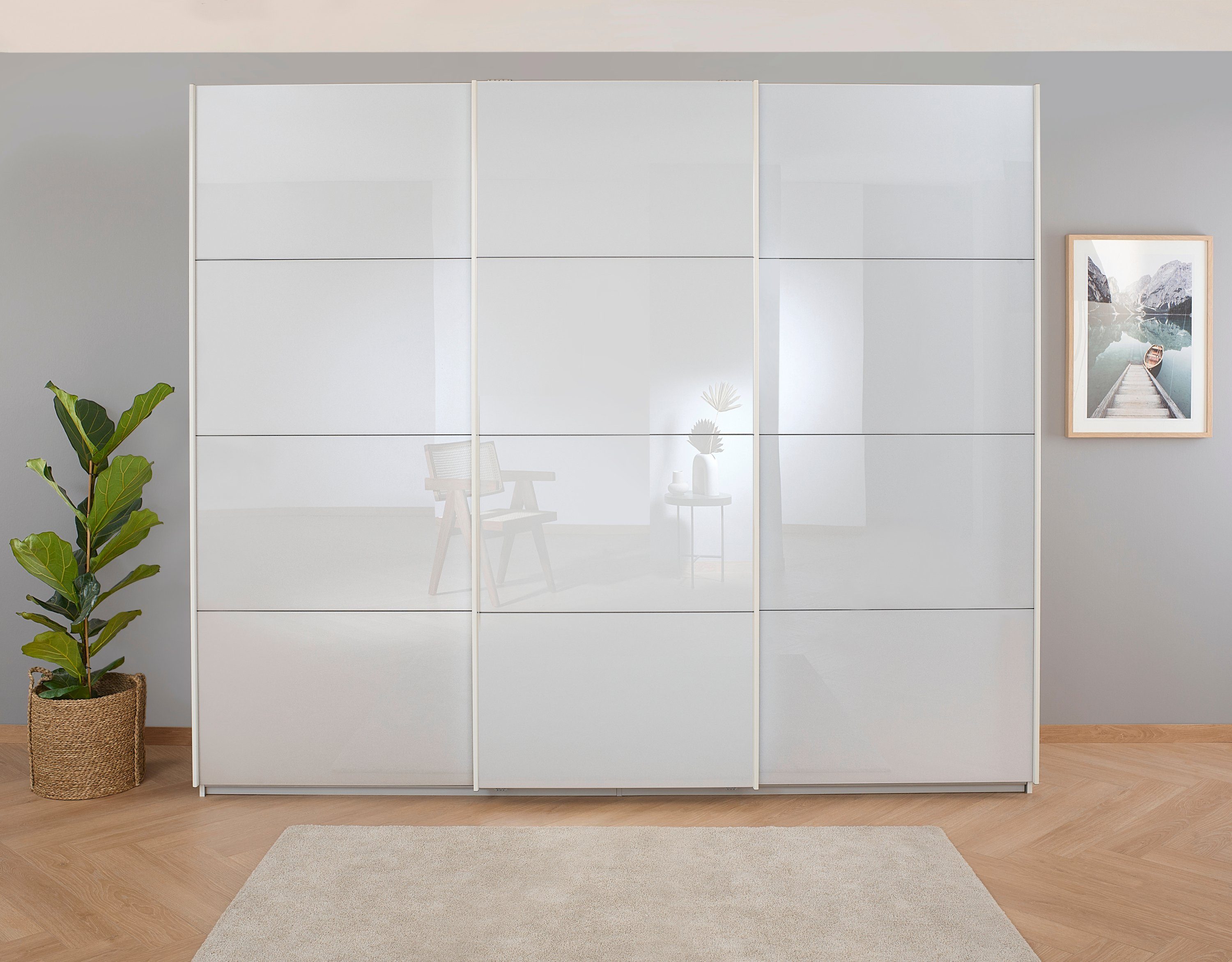 rauch Schwebetürenschrank "Koluna", Glasfront, inkl. 2 Innenschubladen sowi günstig online kaufen