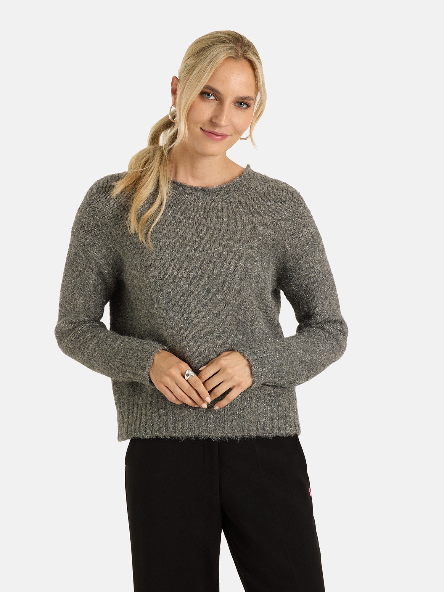 Lieblingsstück Strickpullover HilariaL mit Woll-Anteil und Glanzfaden