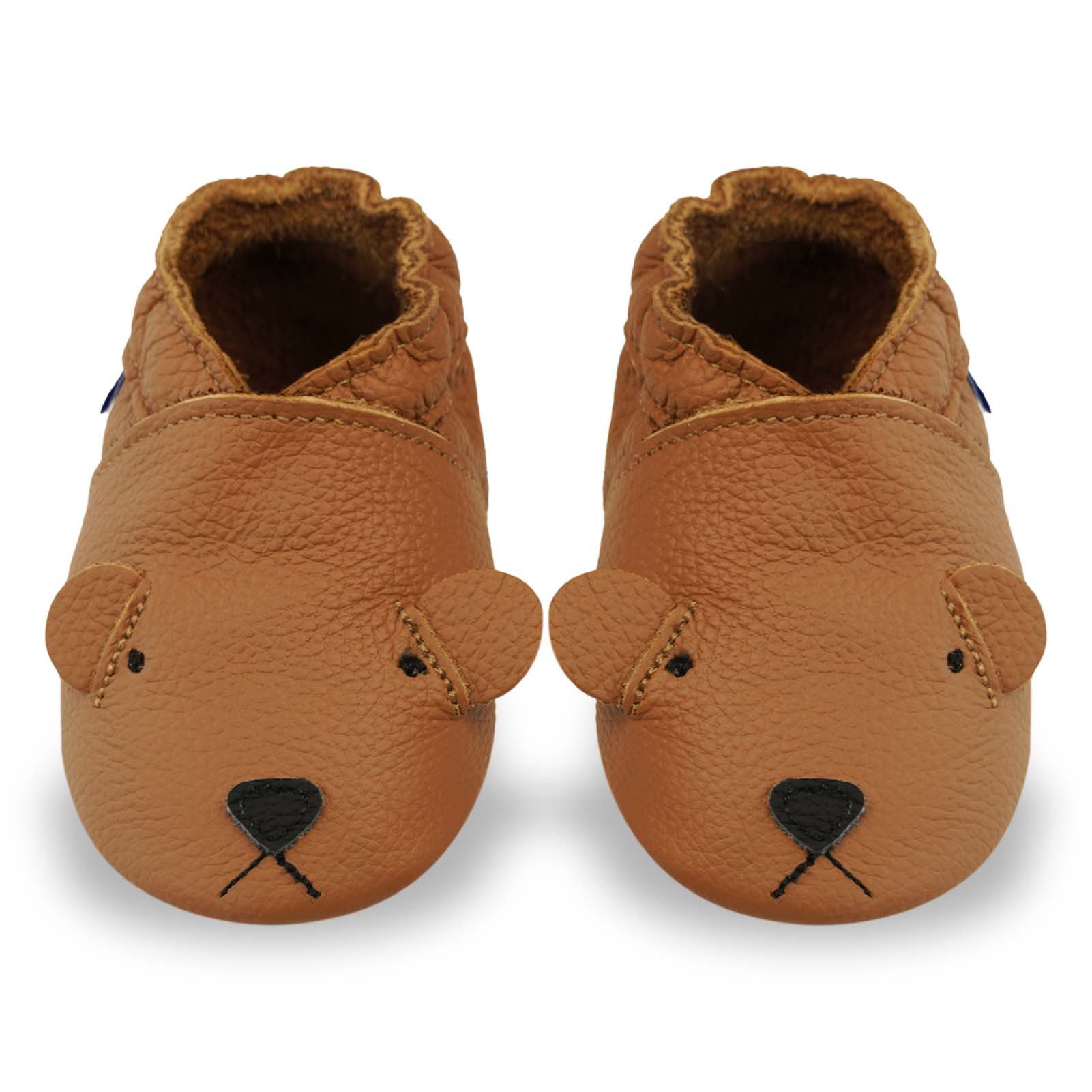 Yihakids Yihakids Baby Lauflernschuhe – Weiche Lederpuschen, Rutschfest Krabbelschuh