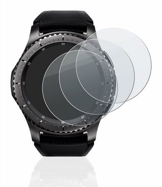 BROTECT flexible Panzerglasfolie für Samsung Gear S3 Frontier, Displayschutzglas, 3 Stück, Schutzglas Glasfolie matt entspiegelt Anti-Reflex