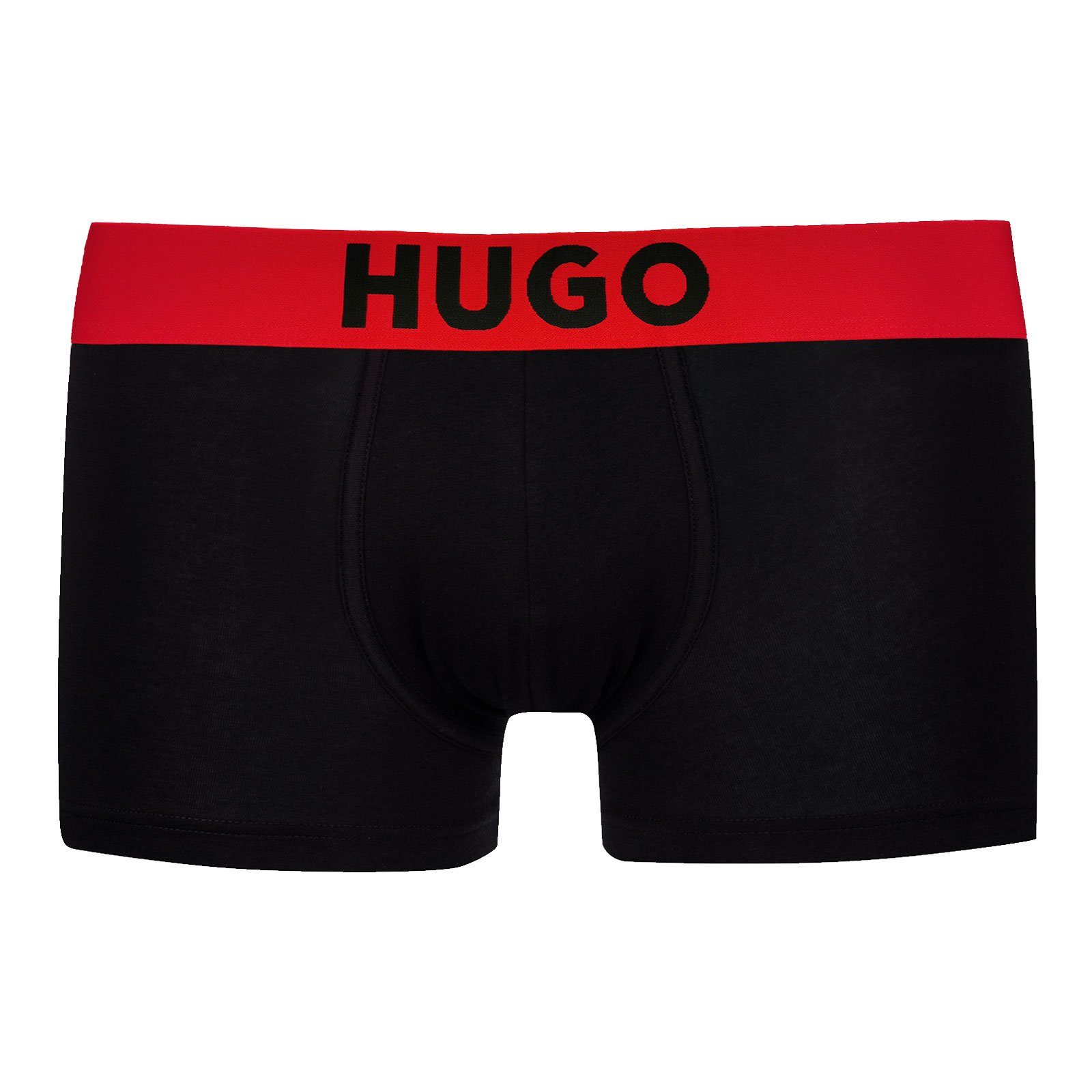 HUGO Trunk Trunk Icon (1-St) mit rotem Bund 001 black | Boxershorts