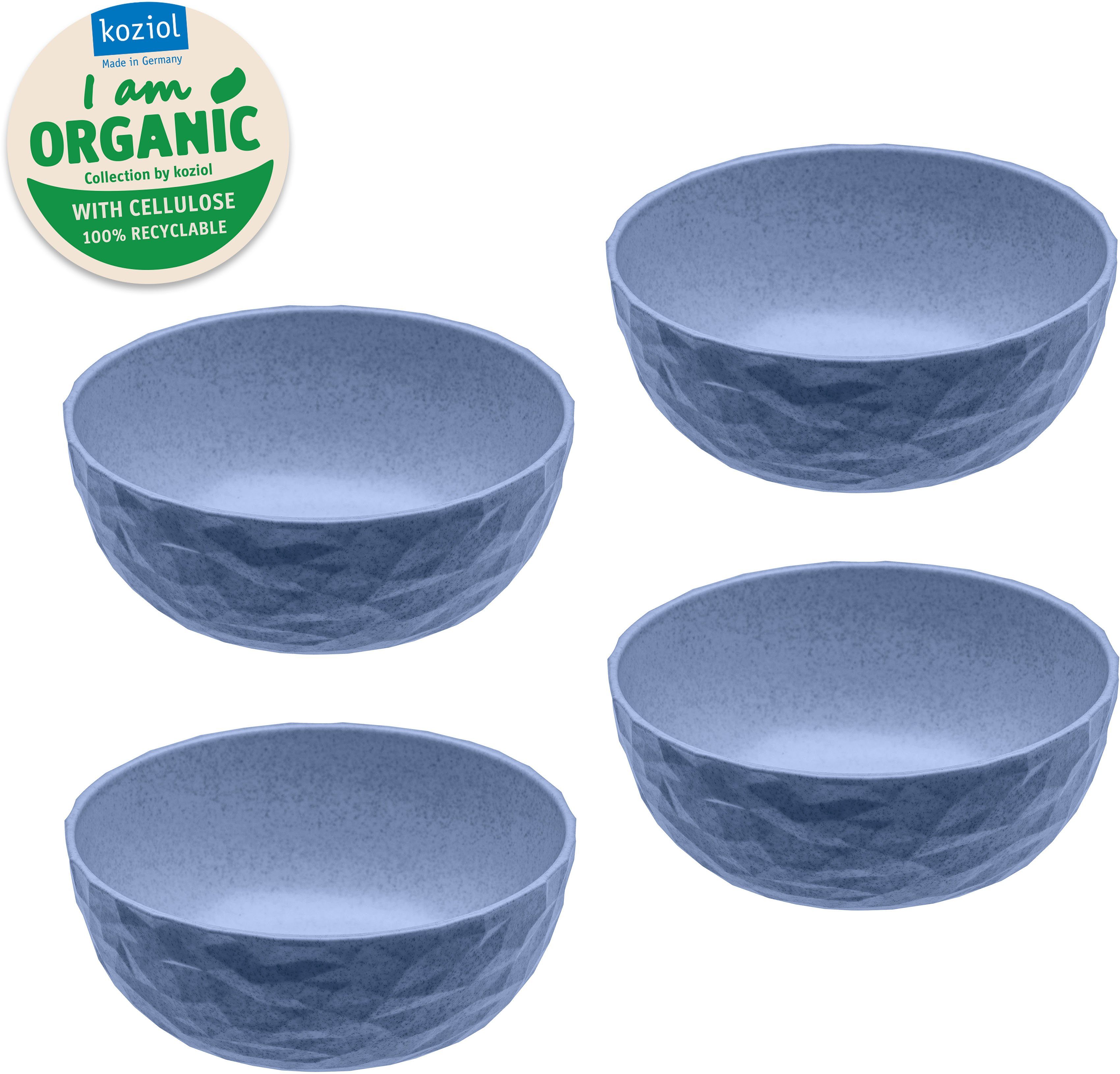KOZIOL Schüssel CLUB, Schale 700 ml 4er-Set, Kunststoff, (Set, 4-tlg), spülmaschinen- und mikrowellengeeignet, melaminfrei, Made in Germany