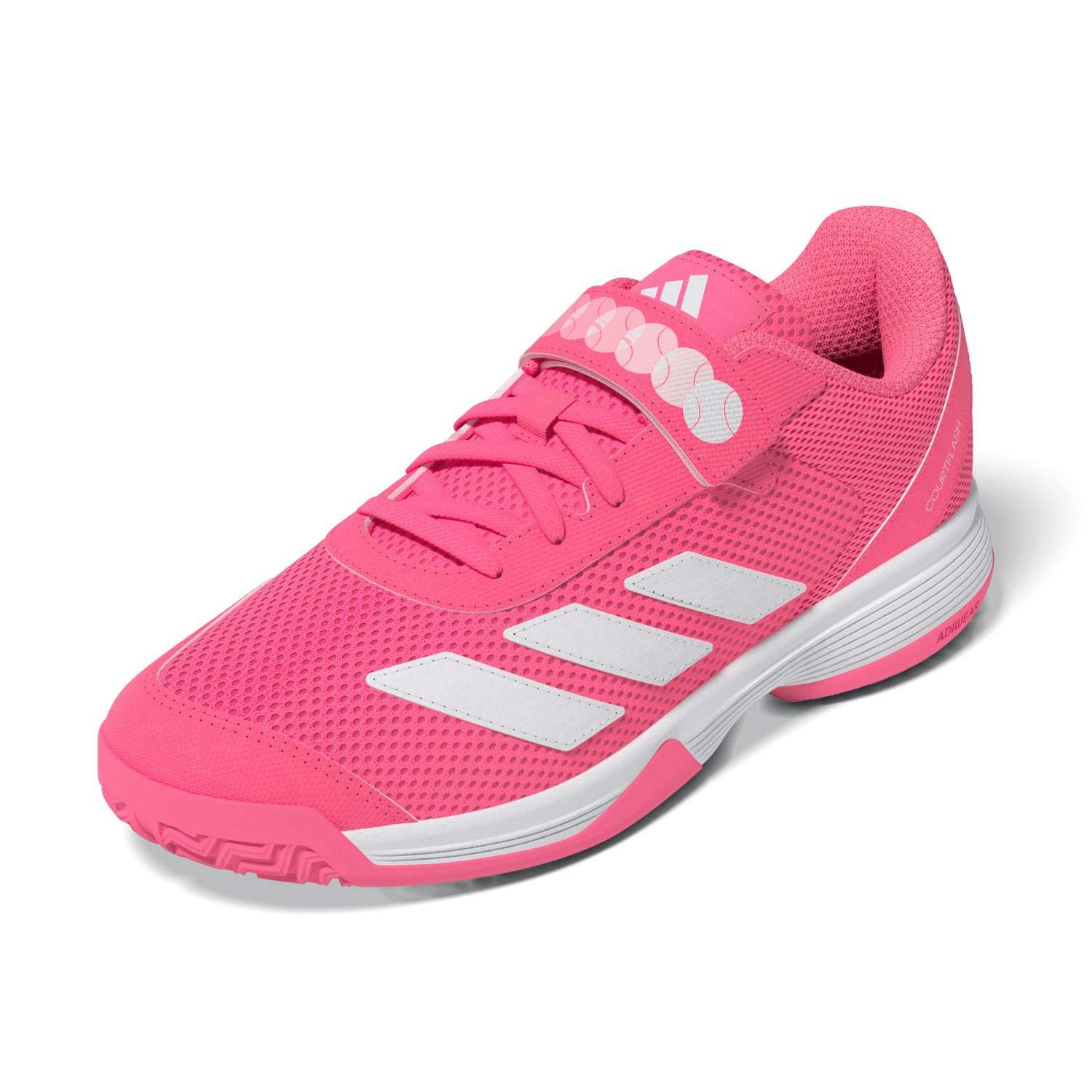 adidas Performance Courtflash CF C Allcourt (Klettverschluss) 2026 pink Mädchen Tennisschuh – Bild 4 von 5