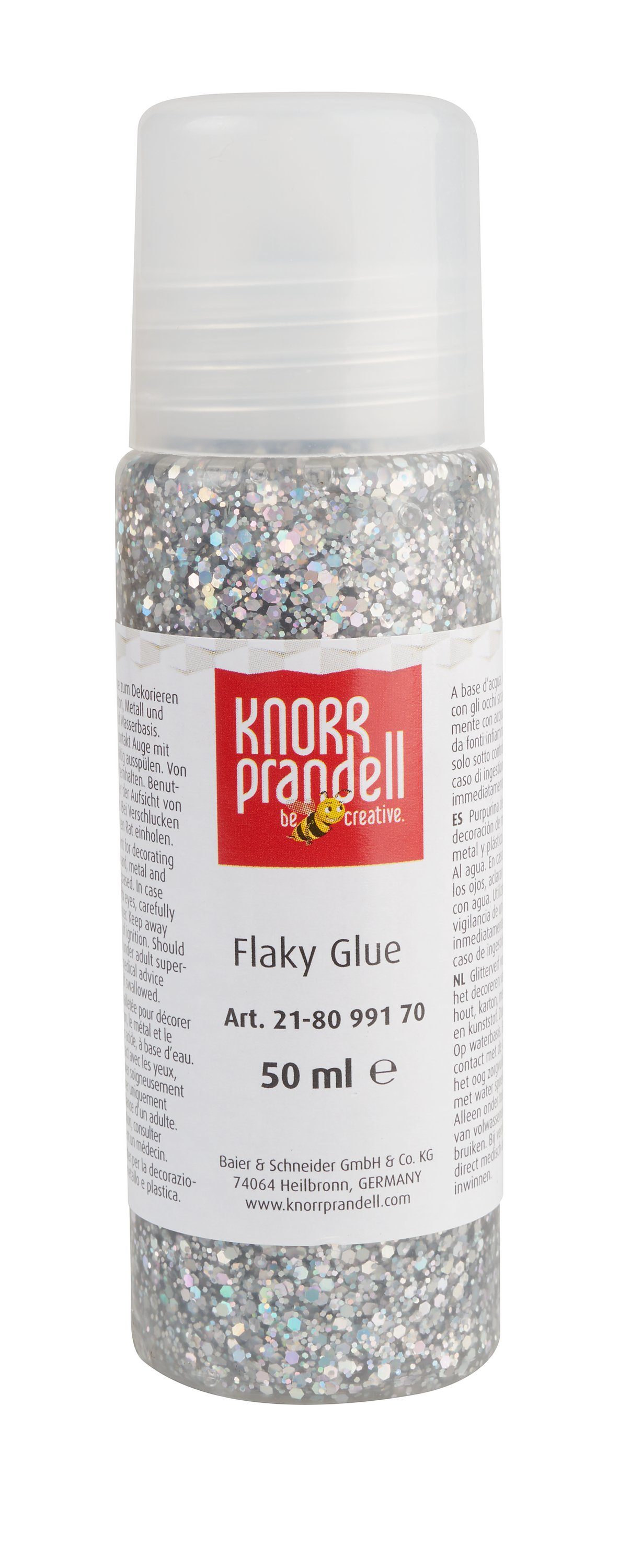 Knorr Prandell Streudeko Glitzerfarbe Flaky Glue, 50 ml