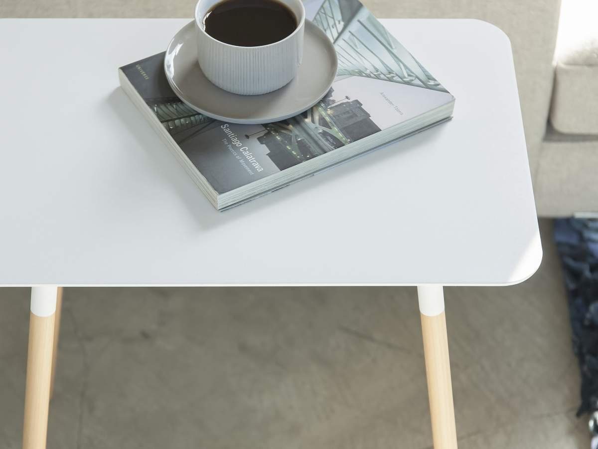 Sofatisch,Nachttisch,Metallplatte | weiß weiß Beistelltisch Yamazaki | natur Plain,