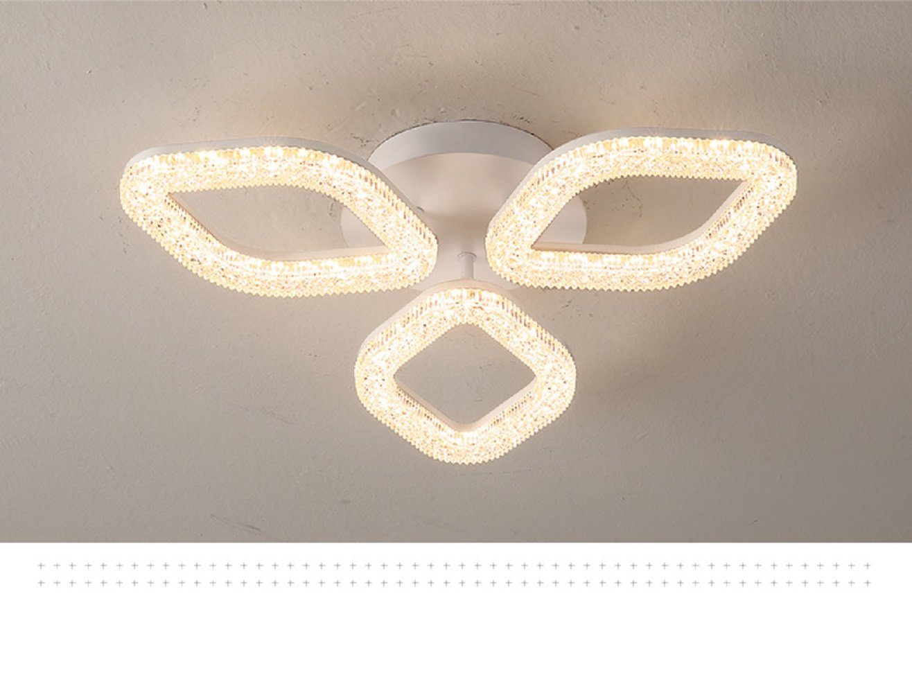 Euroton LED Deckenleuchte LED Deckenlampe XL DL Fernbedienung Lichtfarbe/Helligkeit einstellbar, LED fest integriert, mit Fernbedienung kaltweiß-neutalweiß -warmweiß, 7000k-3000k stufenlos einstellbar, mit Fernbedienung steuerbar