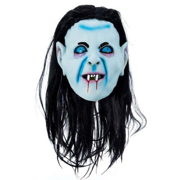 Goods+Gadgets Hexen-Kostüm Hexen Maske aus Latex, Geist Vollmaske Halloween Party Kostüm Verkleidung