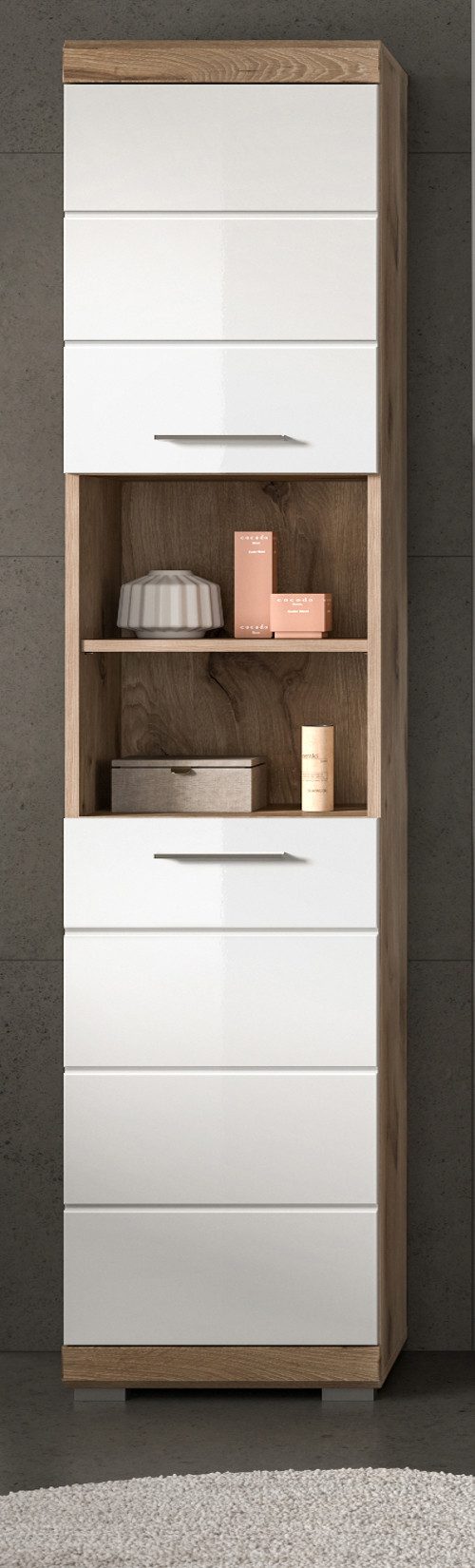 Inn.Furn Hochschrank Willow (Badschrank in weiß günstig online kaufen