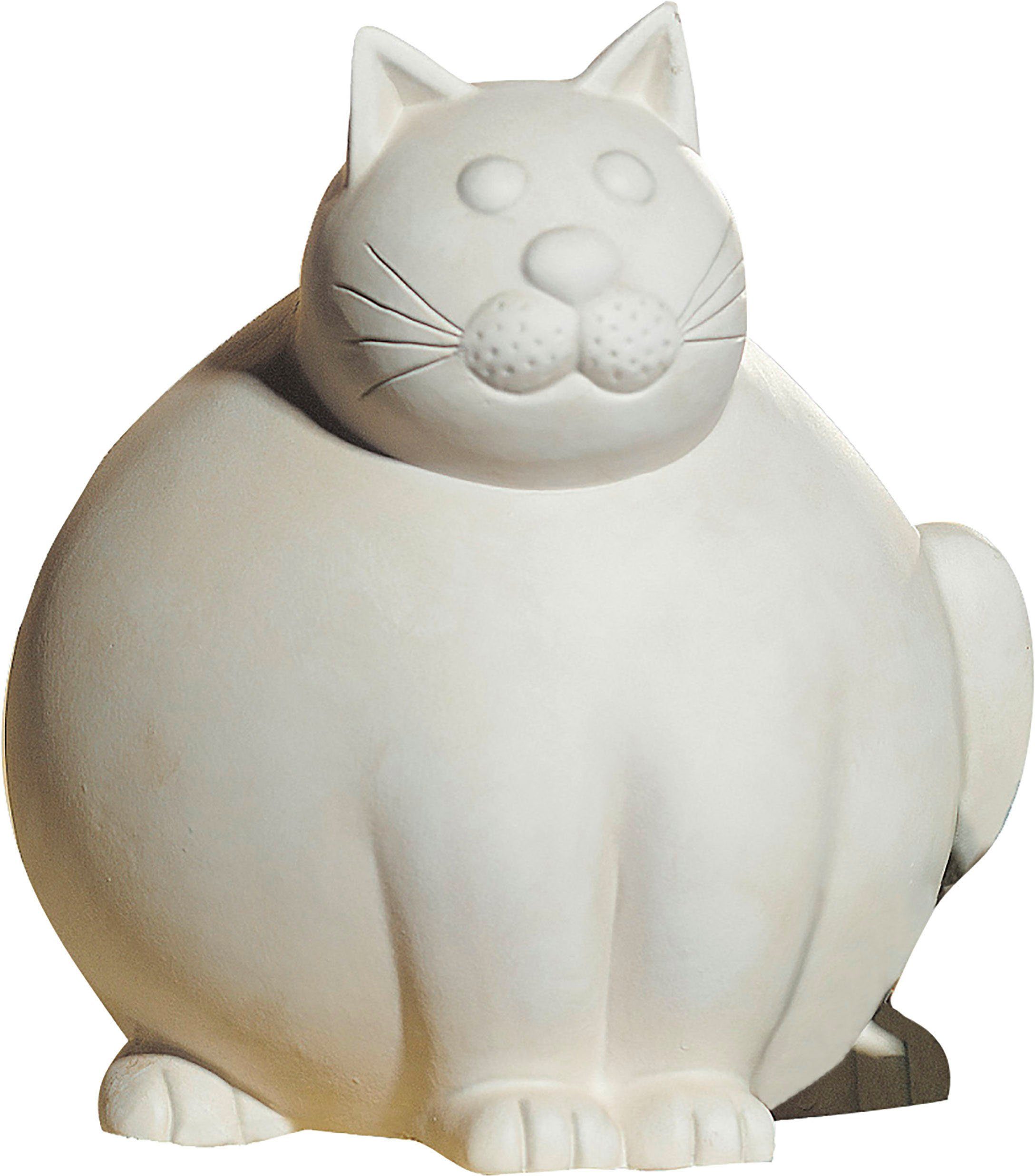 Dekoobjekt, 30 Katze aus Wohnzimmer Tierfigur, Höhe Keramik, (1 Molli, Dekofigur cm, GILDE creme-weiß St),