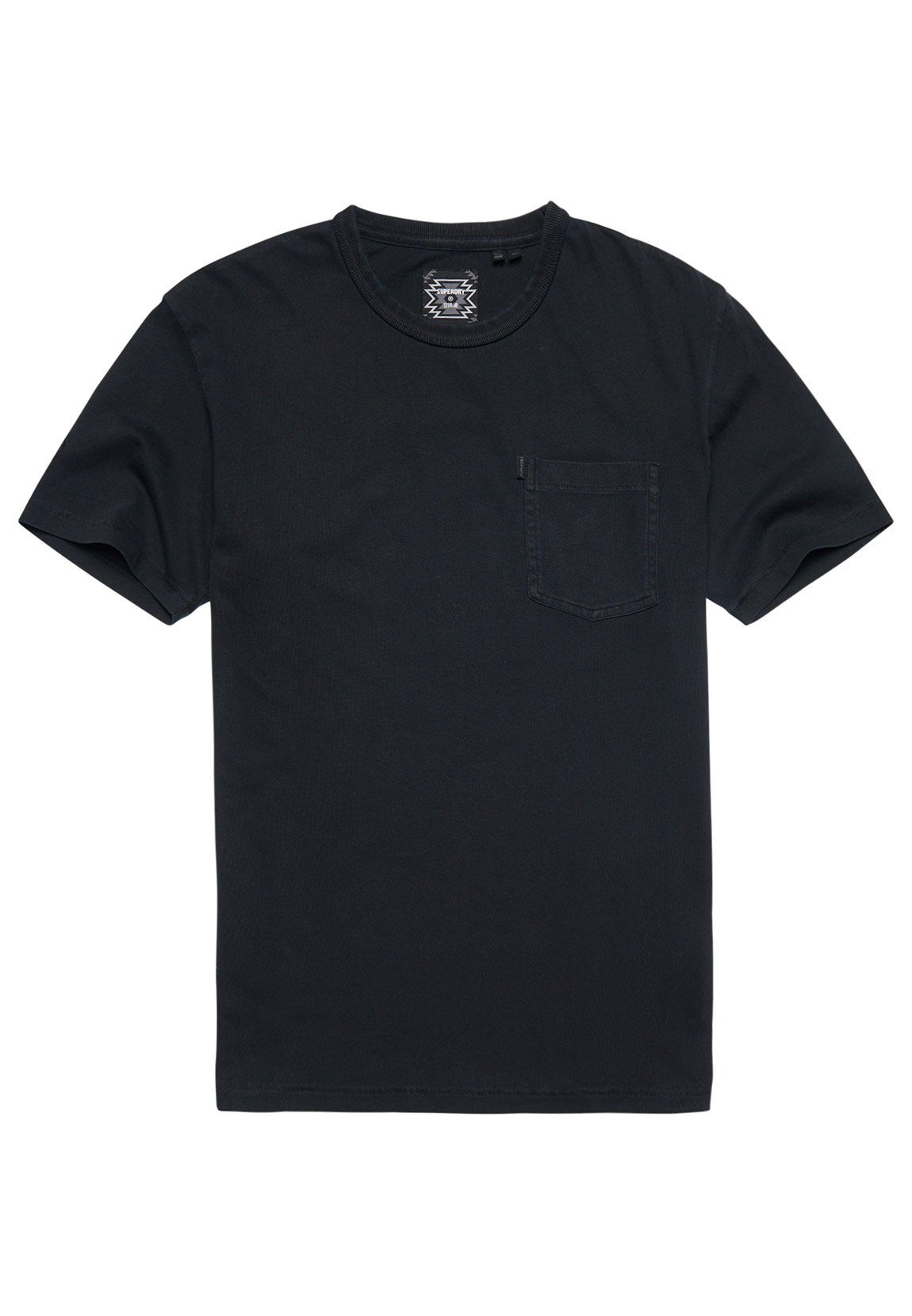 Superdry T-Shirt Superdry Herren T-Shirt VINTAGE SURF RANCHERO PKT TEE Black Schwarz | T-Shirts
