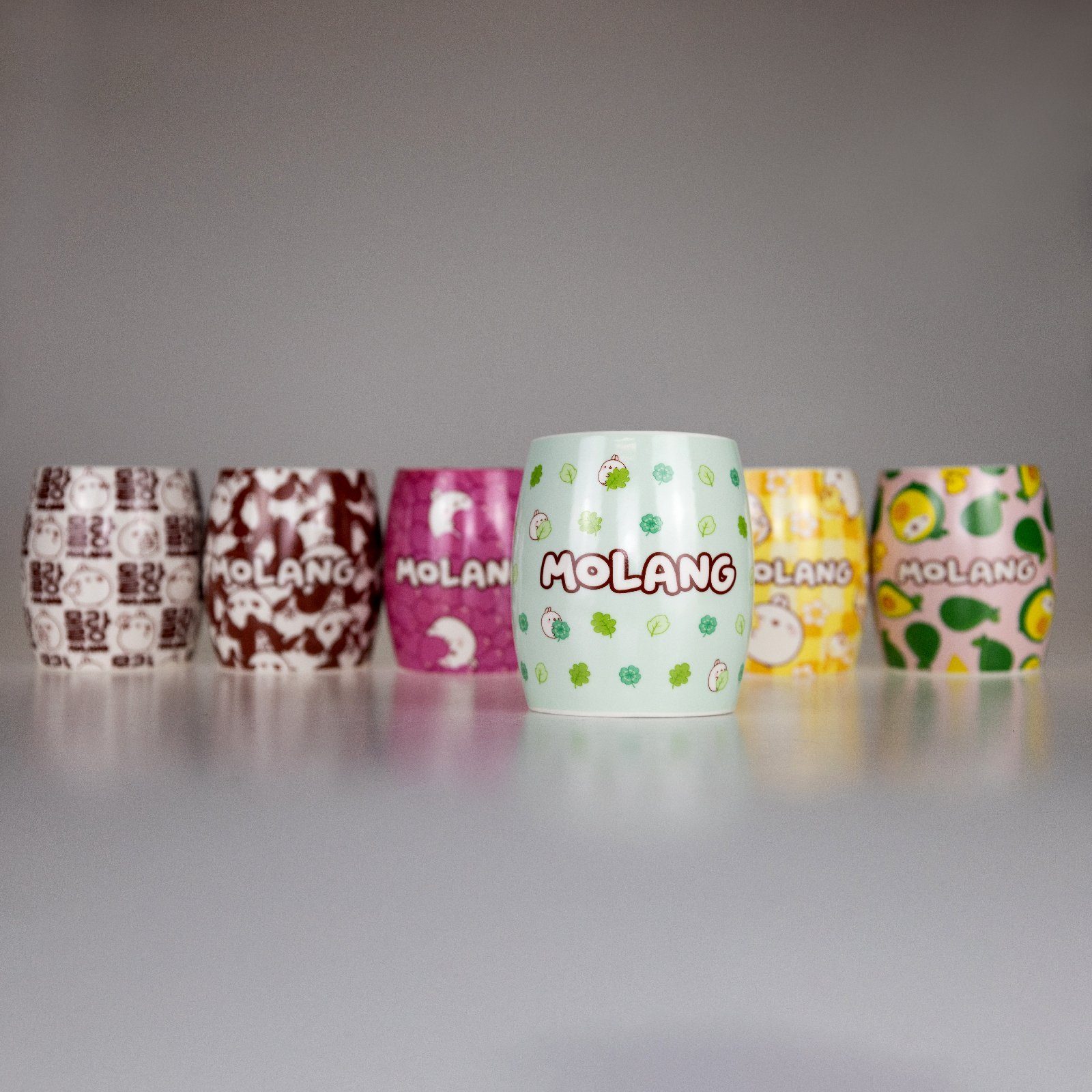 6vibes Tasse Molang große Tasse süß 400 ml aus Porzellan -Motiv-Tasse mit Piupiu, Bechertasse groß als Geschenk by 6vibes