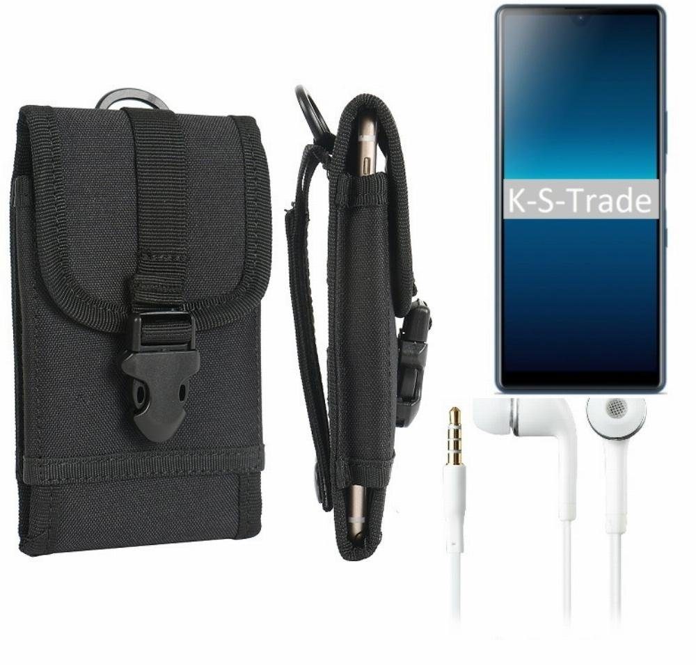 K-S-Trade Handyhülle für Sony Xperia L4, Holster Schutz Hülle Gürteltasche Handy Hülle Tasche outdoor