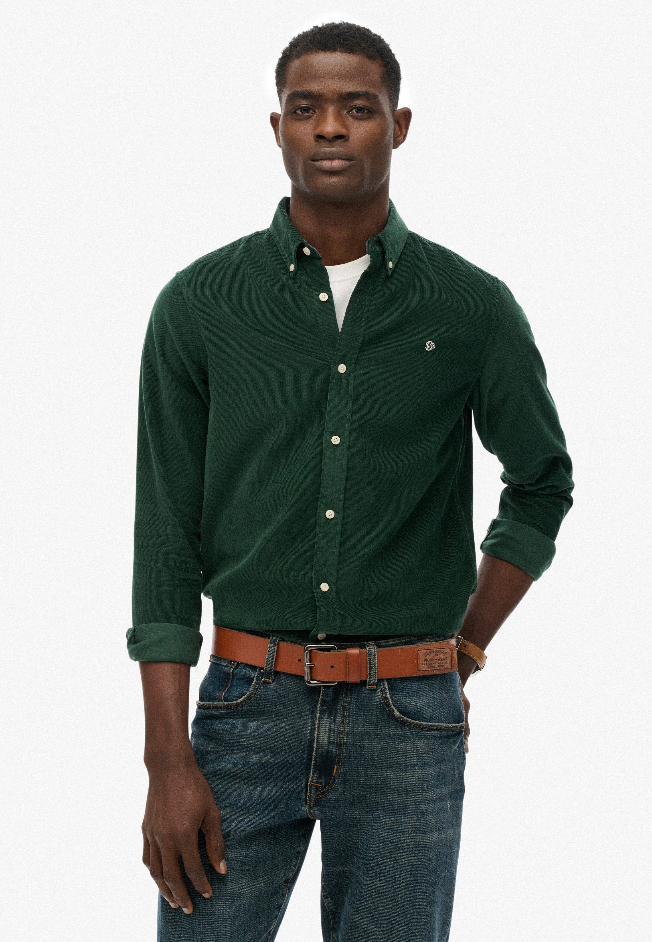 Superdry Langarmhemd CLASSIC NEEDLE CORD SHIRT günstig online kaufen