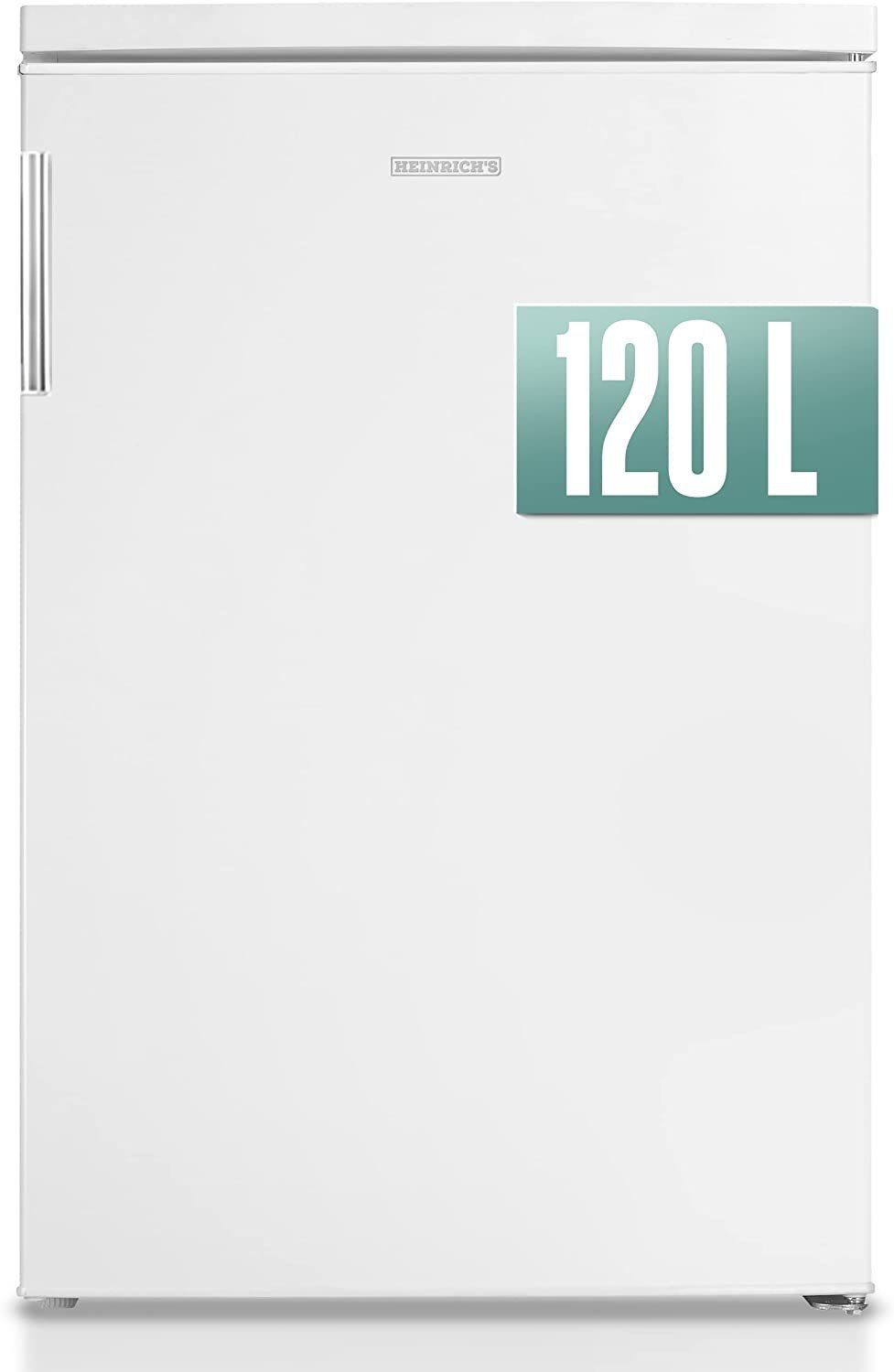 Heinrich´s Getränkekühlschrank Fridge, Minibar HKS 4190, 84.5 cm hoch, 56 cm breit, 20L klein kompakt leise: 40db mit Gefrierfach Weiß