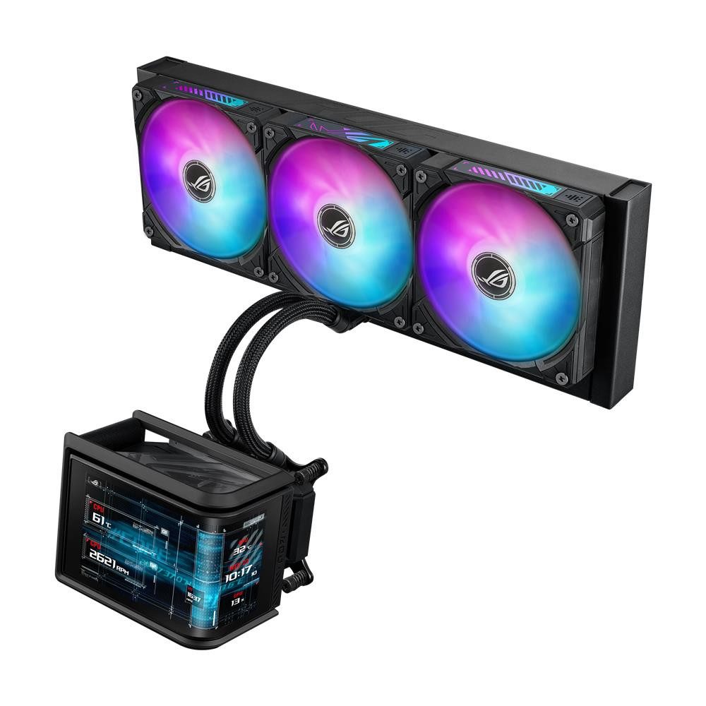 Asus Wasserkühlung ROG Ryuo IV SLC 360 ARGB, AMOLED 3D, SLC Serie, High-End, LGA1851 – Bild 3 von 5