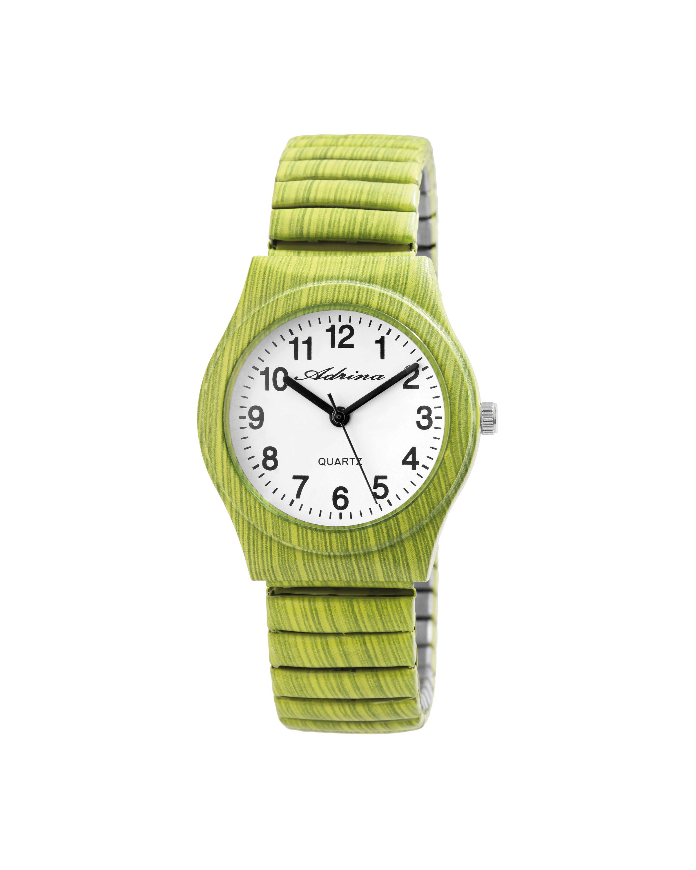 Adrina Quarzuhr Adrina Damenarmbanduhr mit Edelstahlzugband, Ø 34 mm (Colores)