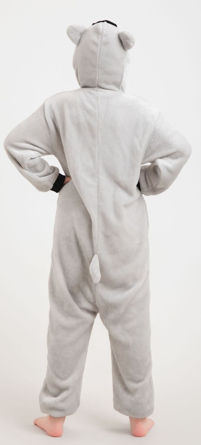 Corimori Jumpsuit Kinder Kostüm Jumpsuit Onesie verschiedene Designs (1-tlg) Fasching, Karneval, Tierkostüme Koala 116-122 – Bild 4 von 5