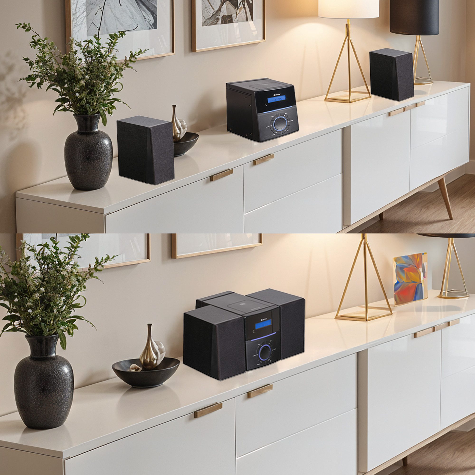 Denver MCA-240 Stereoanlage (FM, UKW, Standbby- Modus, programmierte Wiedergabe)