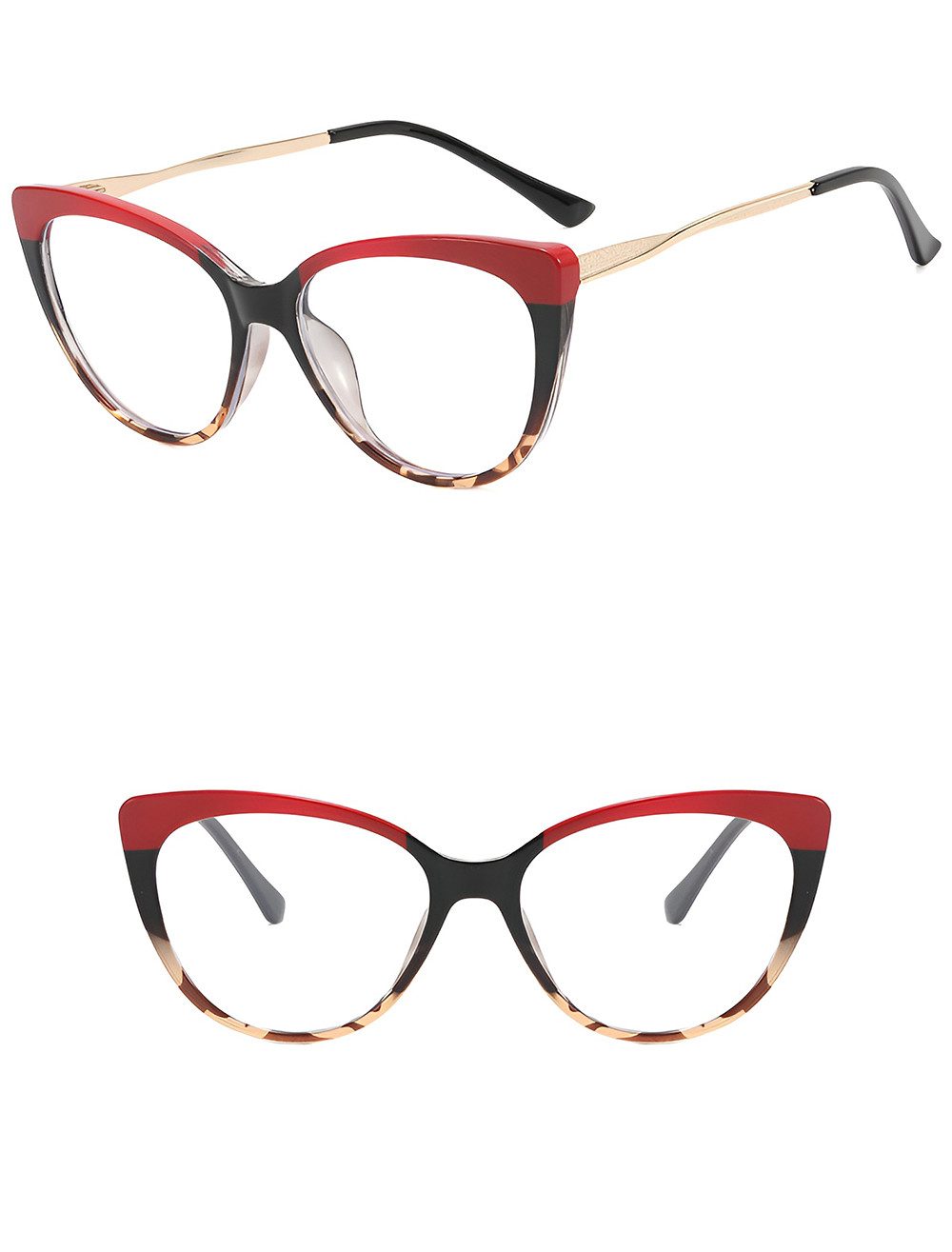 PACIEA Lesebrille Damen Blaulichtfilter Klassisch Cat Eye Ultraleicht