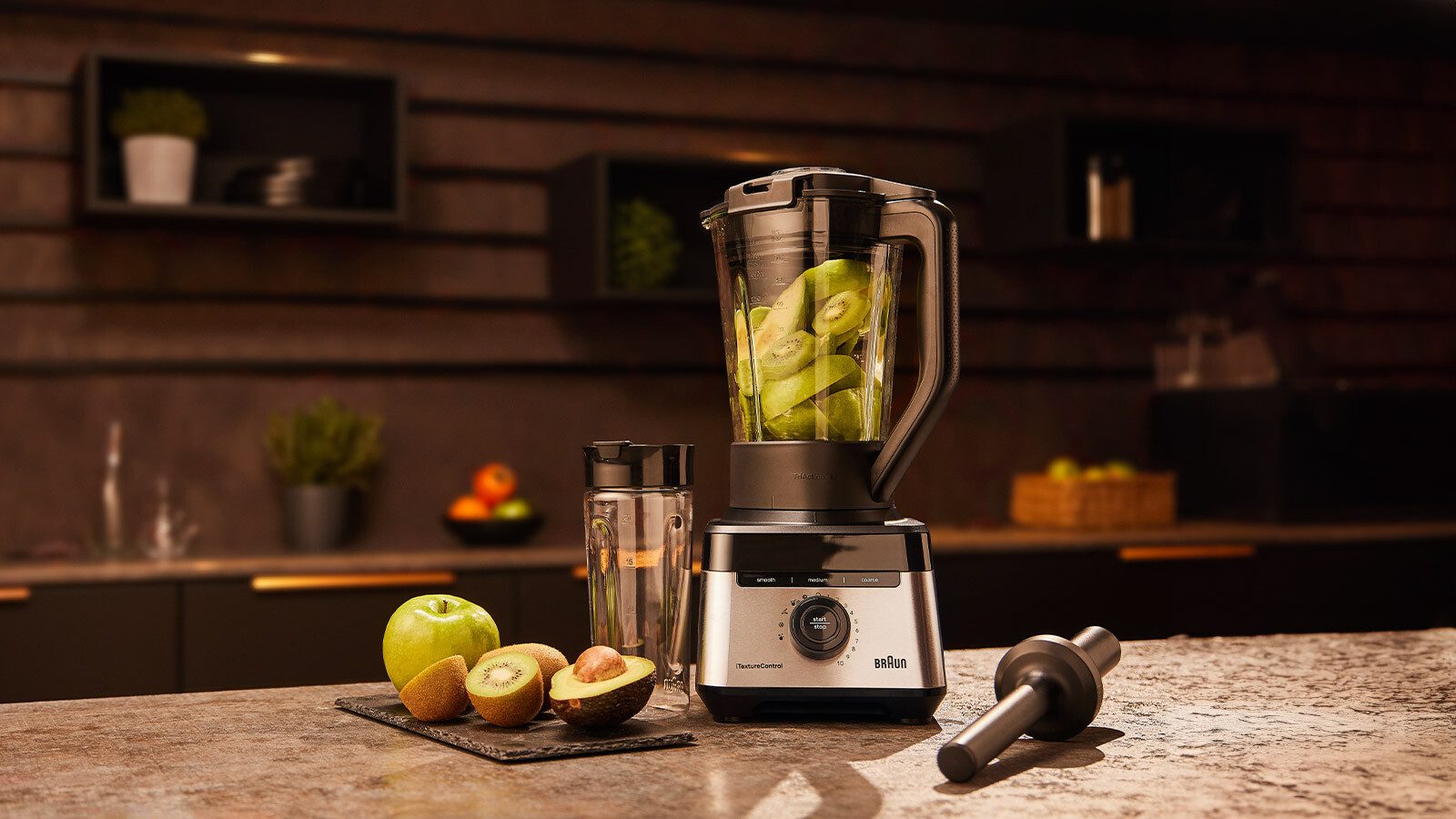 Braun Standmixer PowerBlend 7 JB 7551 BK - 1400W, Hochleistungsmixer, 9 Programme, 2 L, 1400 W, 30.000 U/min, 10 Geschwindigkeiten, Metallkupplung, spülmaschine – Bild 5 von 5