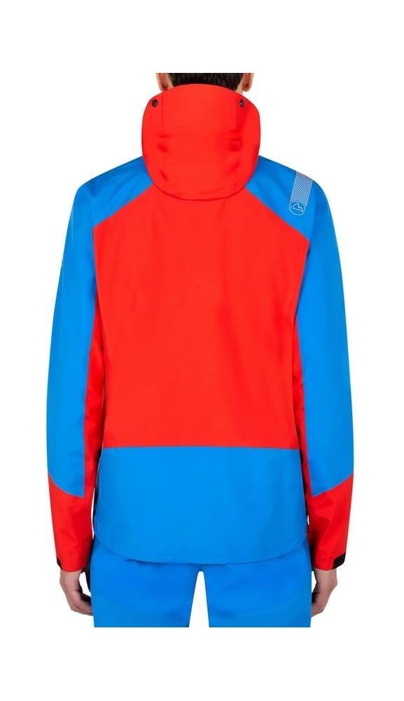 La Sportiva Softshelljacke Wanderjacke Alpine Guide GTX (wasserdicht) blau/rot Herren