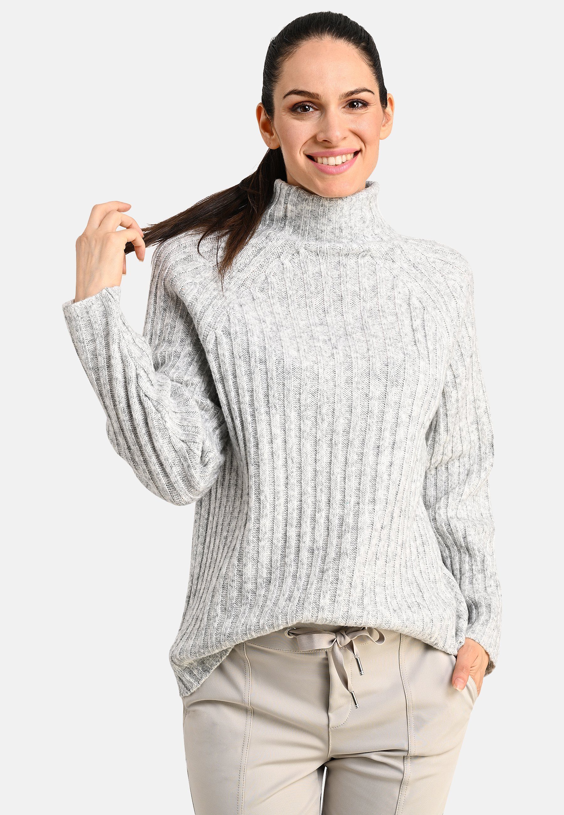 BICALLA Strickpullover Pullover Raglan - 06/silver-camel (1-tlg)