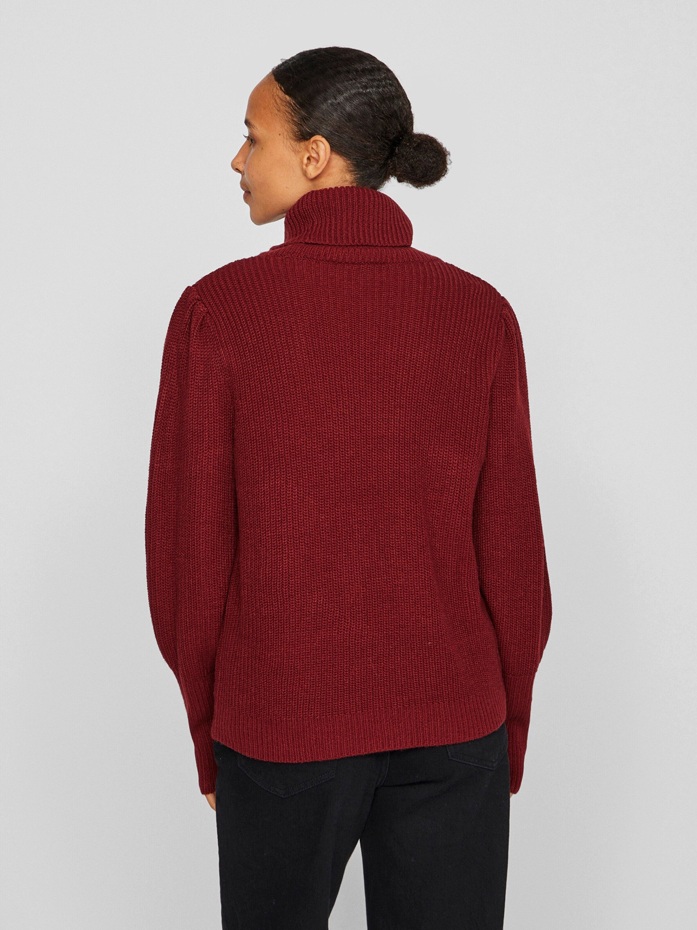 Vila Rollkragenpullover VILOU (1-tlg) Drapiert/gerafft günstig online kaufen