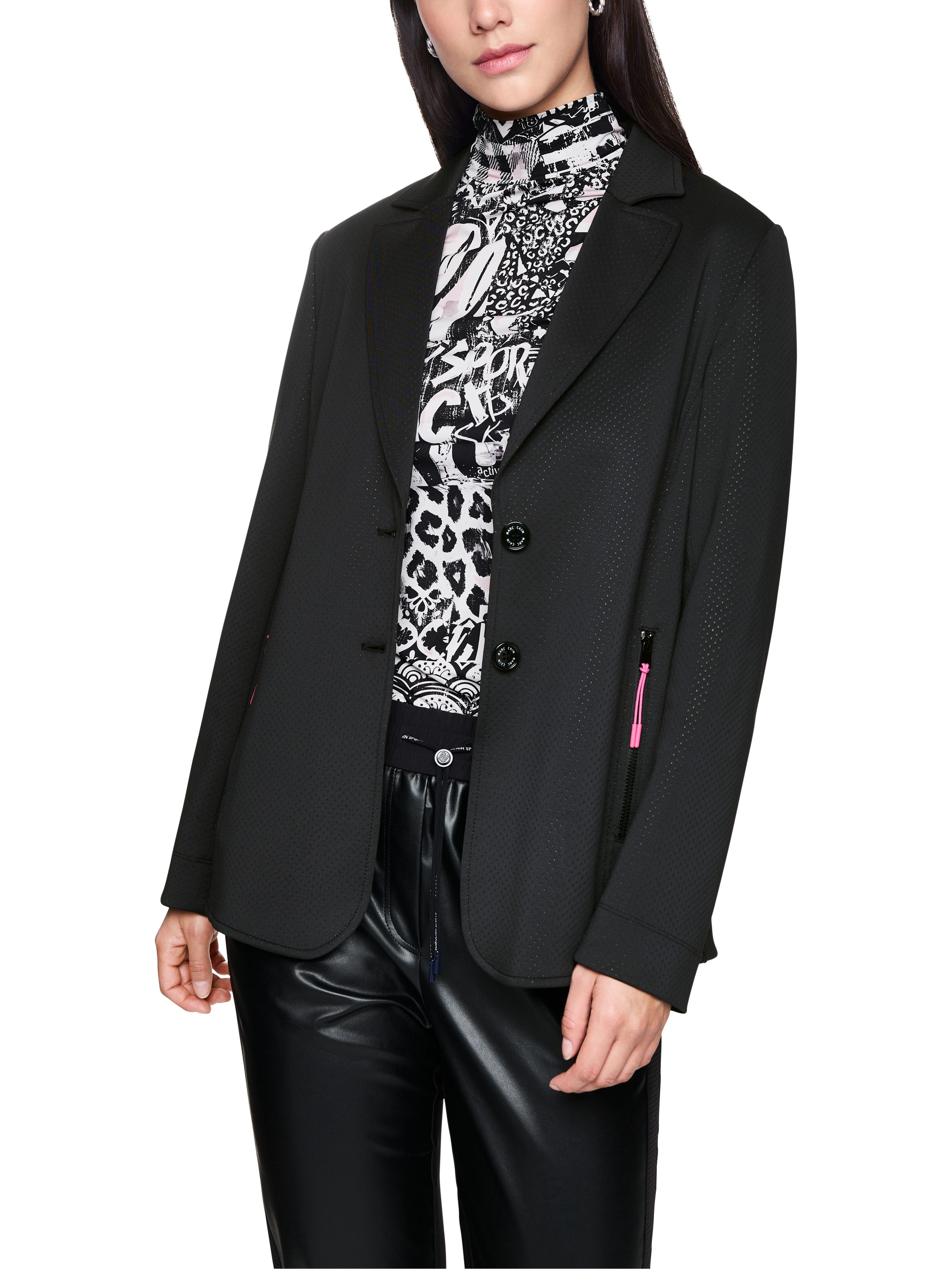 Marc Cain Kurzblazer Check it Up Premium Damenmode sportlich, in Netz Optik günstig online kaufen