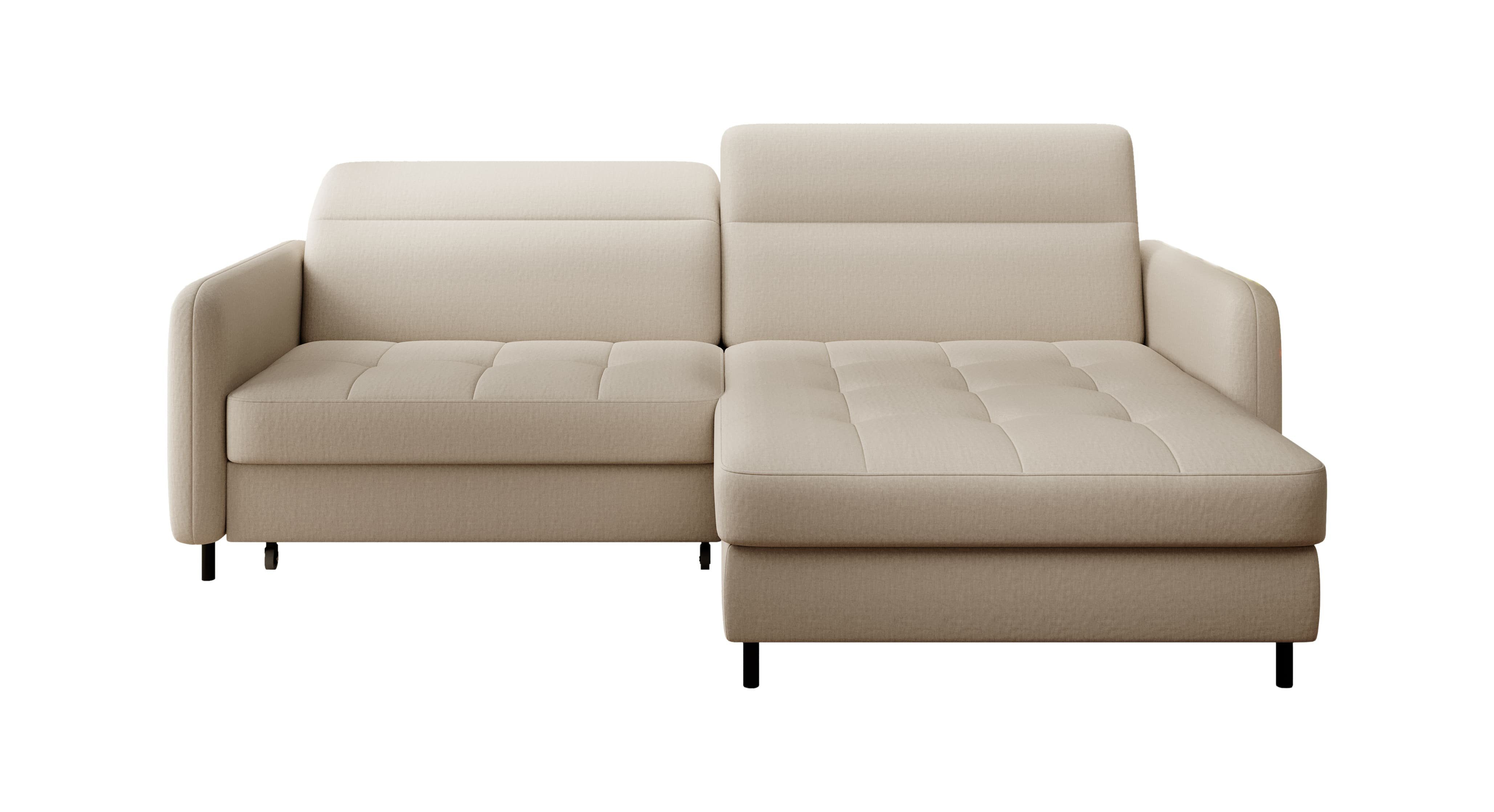 MOEBLO Ecksofa GRAVES, Couch L-Form Polstergarnitur Wohnlandschaft Polstersofa mit mane Couchgranitur - 228x165x100 cm, mit Schlaffunktion
