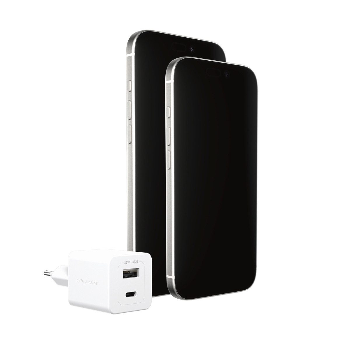 empower by PanzerGlass Turbo 35 W Charger 1x USB-C 1x USB-A EU-Plug USB-Ladegerät – Bild 4 von 5
