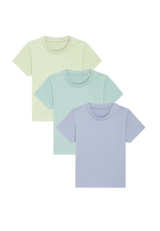 Hilltop T-Shirt 3er Set T-Shirt mit Druckknöpfe für Baby und Kleinkind