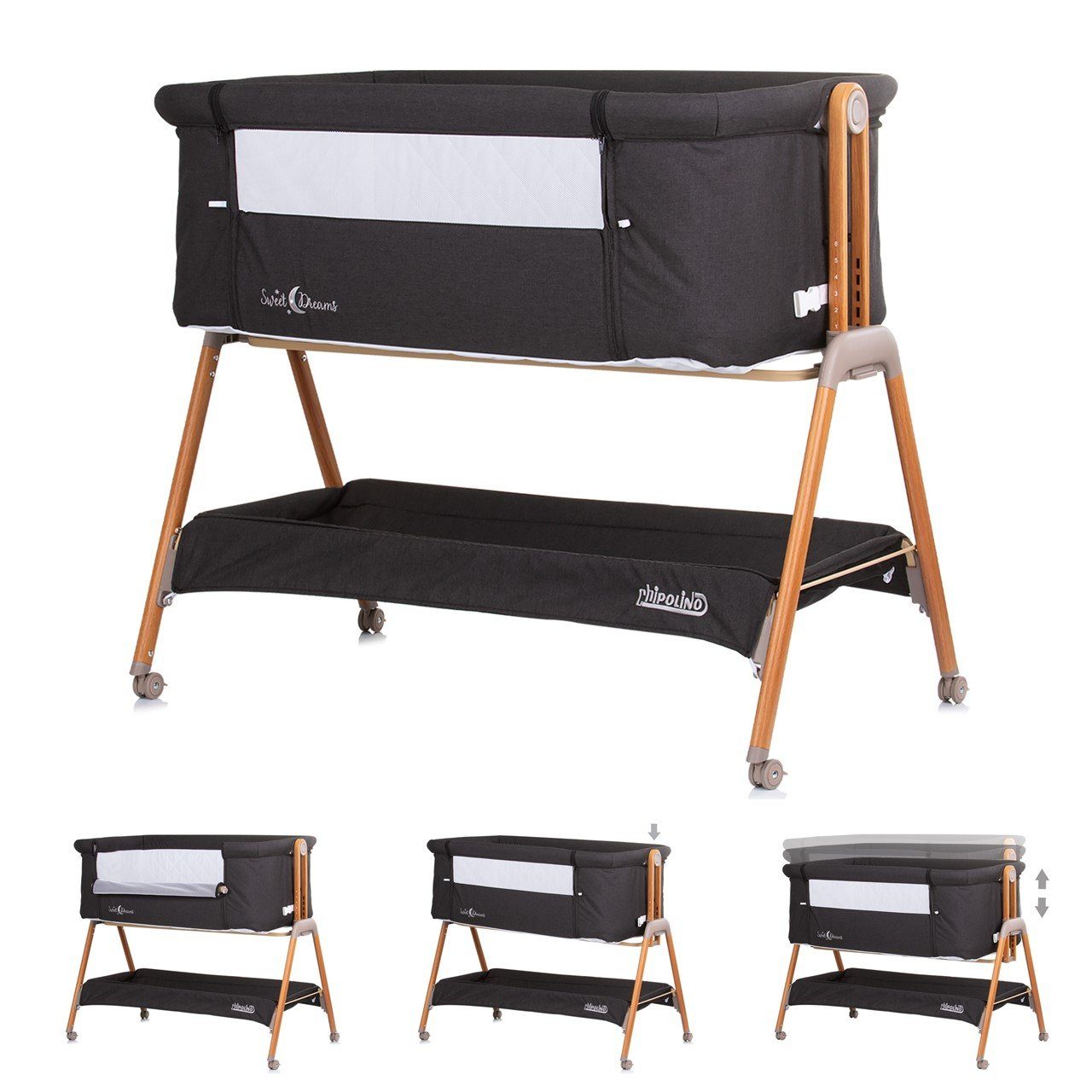 Chipolino Komplettbett Babybett Sweet Dreams Rollen, günstig online kaufen