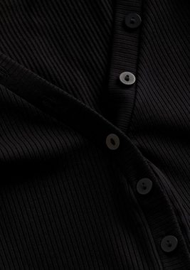 Calvin Klein Langarmshirt MODAL RIB HENLEY TOP LS mit tiefem V-Ausschnitt