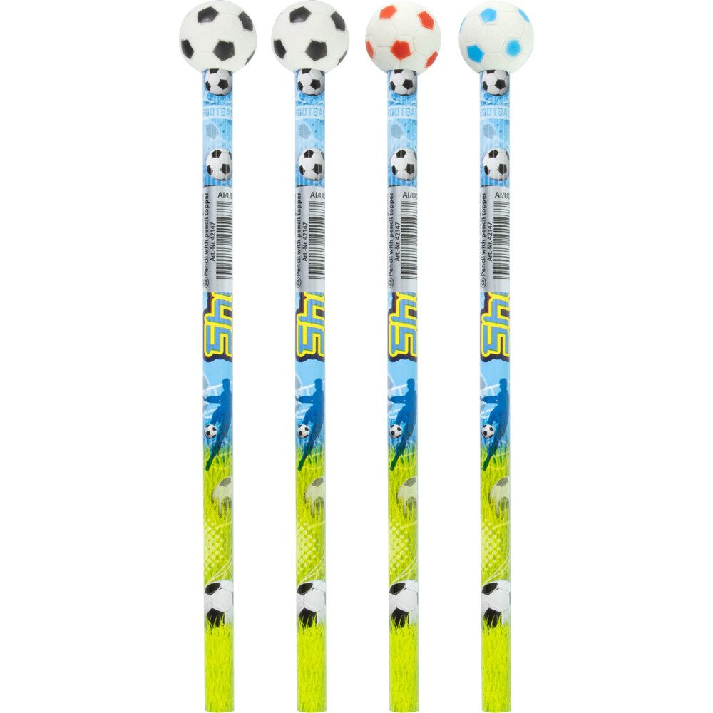 Stylex Bleistift Bleistift - Fußball - mit Radiergummi - 1 Stück, (1-tlg)