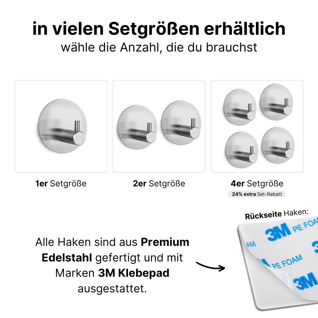 LIVINA HOME Handtuchhaken Haken selbstklebend Bad und Küche, Handtuchhalter günstig online kaufen