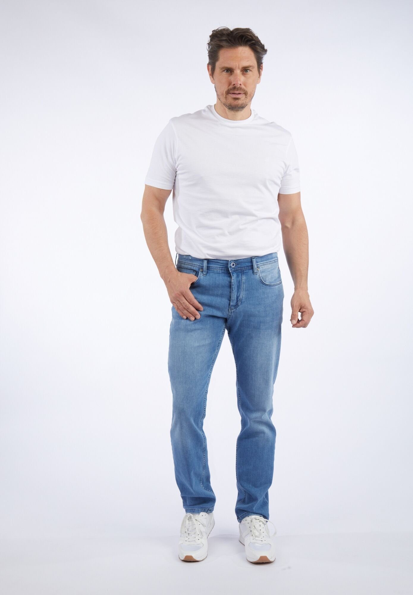 HECHTER PARIS Straight-Jeans im 5-Pocket Style | Straight-Fit Jeans