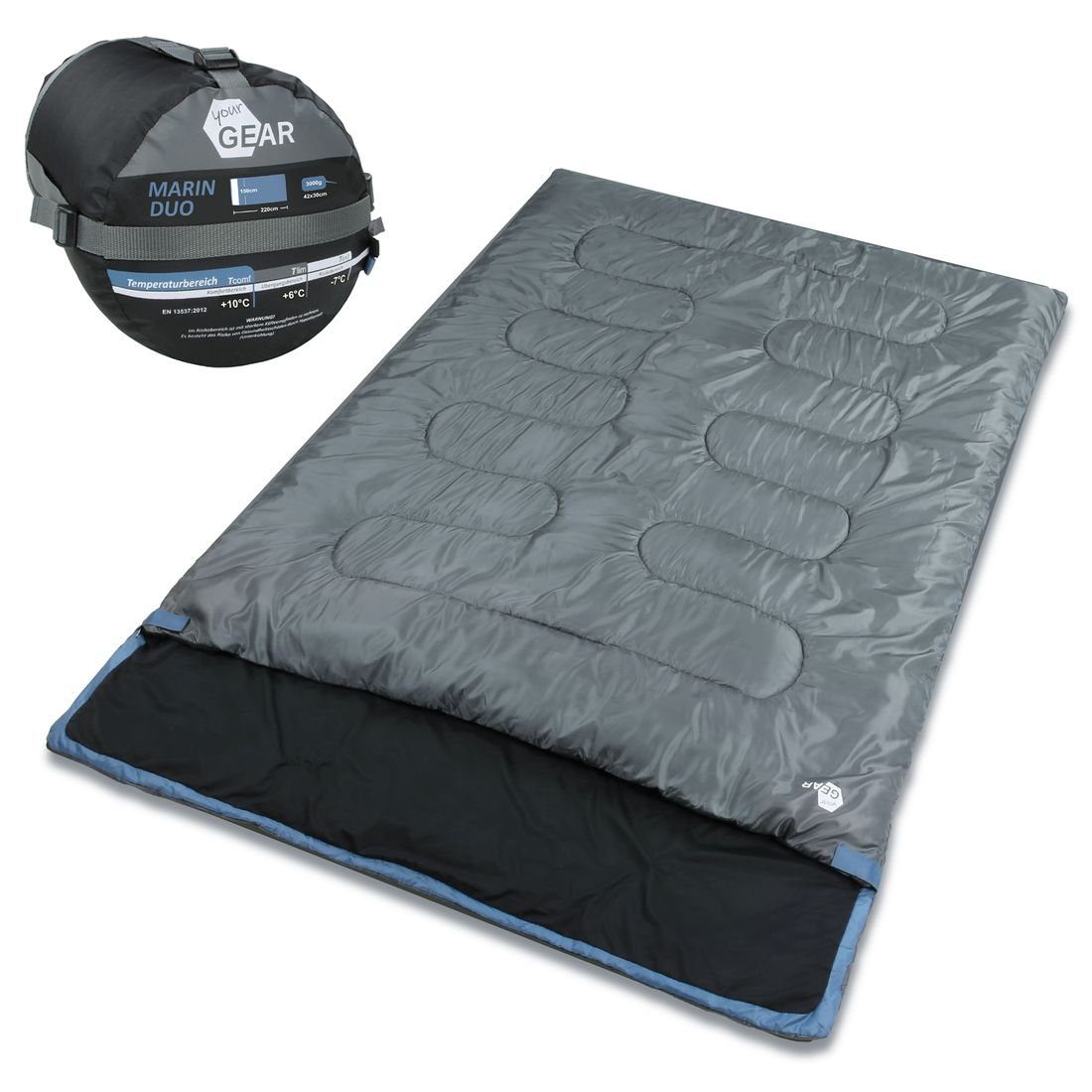 220x150 Deckenschlafsack -7°C Marin Mann 2 Doppeldeckenschlafsack GEAR yourGEAR Schlafsack your