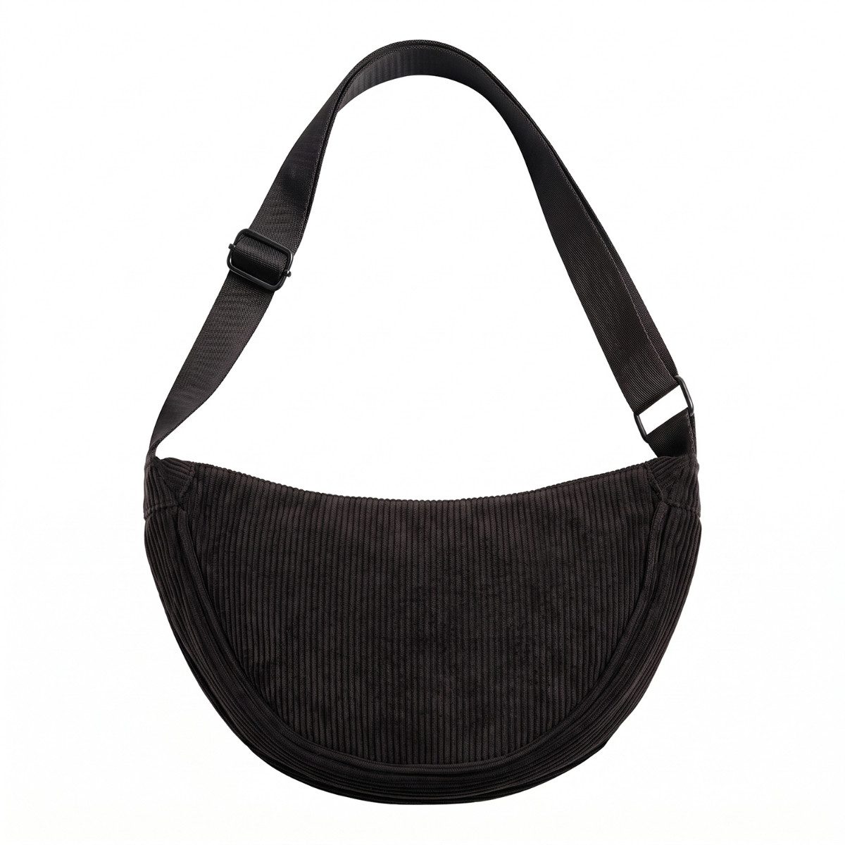 TFO Umhängetasche Moon Bag, 3 l Volumen, Cordoptik, verstellbarer Gurt bis 125 cm