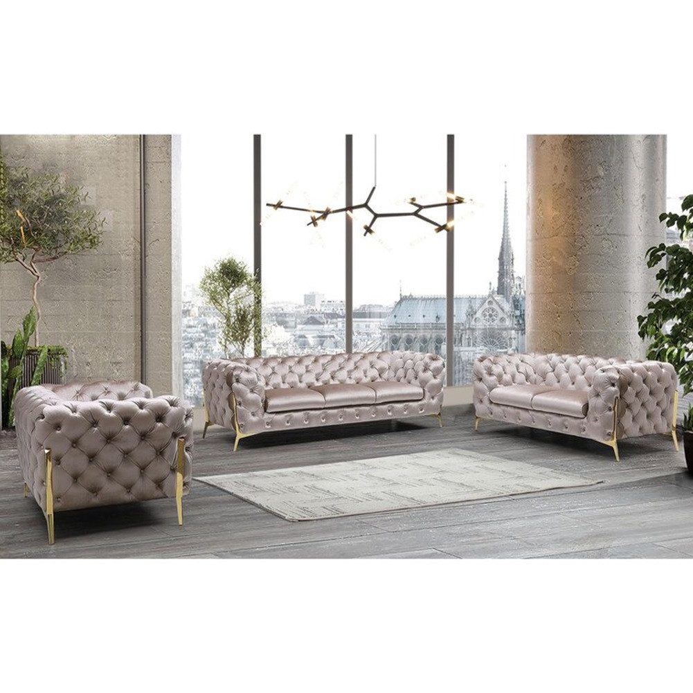 S-Style Möbel Polstergarnitur Ashley 3+2+1, Chesterfield günstig online kaufen