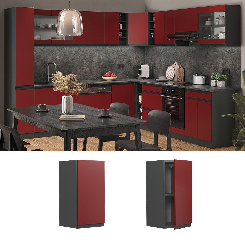 Vicco Hängeschrank R-Line, Rot/Anthrazit, 30 cm günstig online kaufen