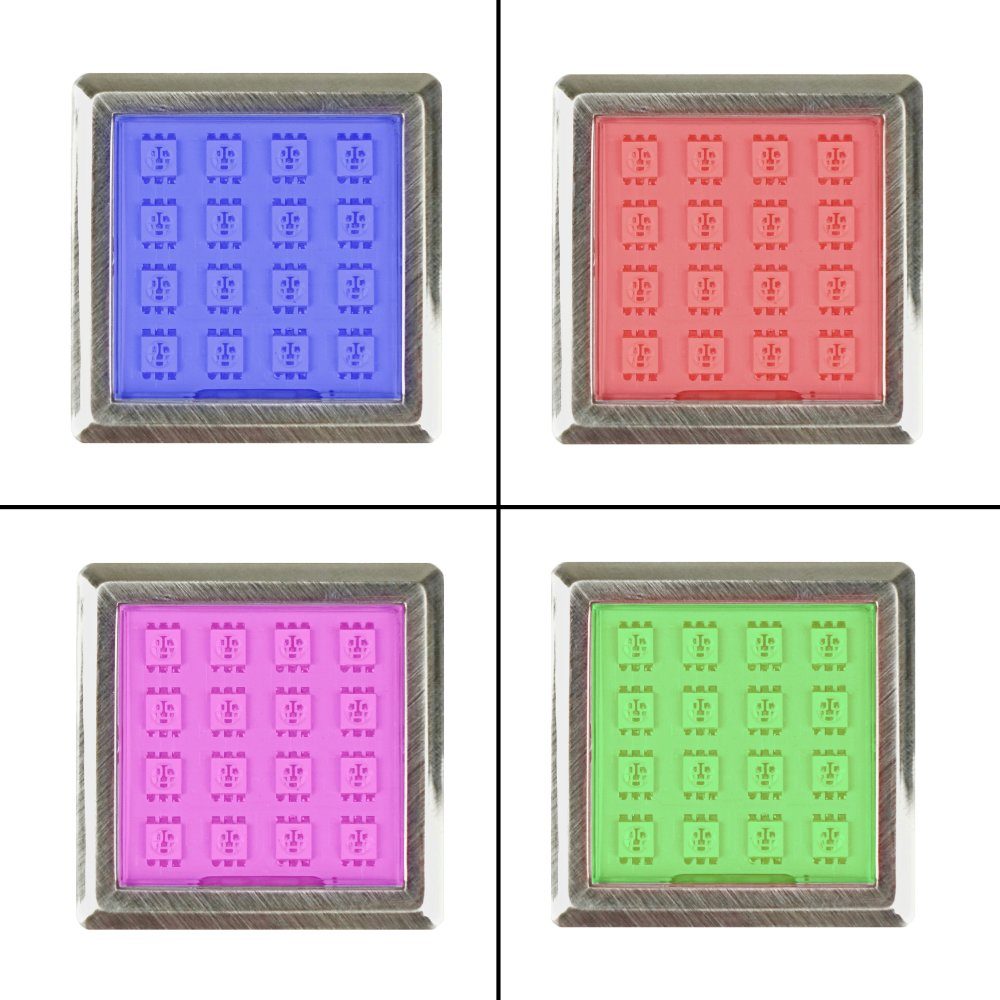 kalb LED Glaskantenbeleuchtung LED RGB Vitrinenbeleuchtung Glasbodenbeleuchtung Schrankleuchte SET, 3er SET, RGB