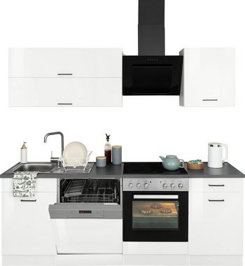 HELD MÖBEL Küchenzeile Trier, mit E-Geräten, Breite 220 cm