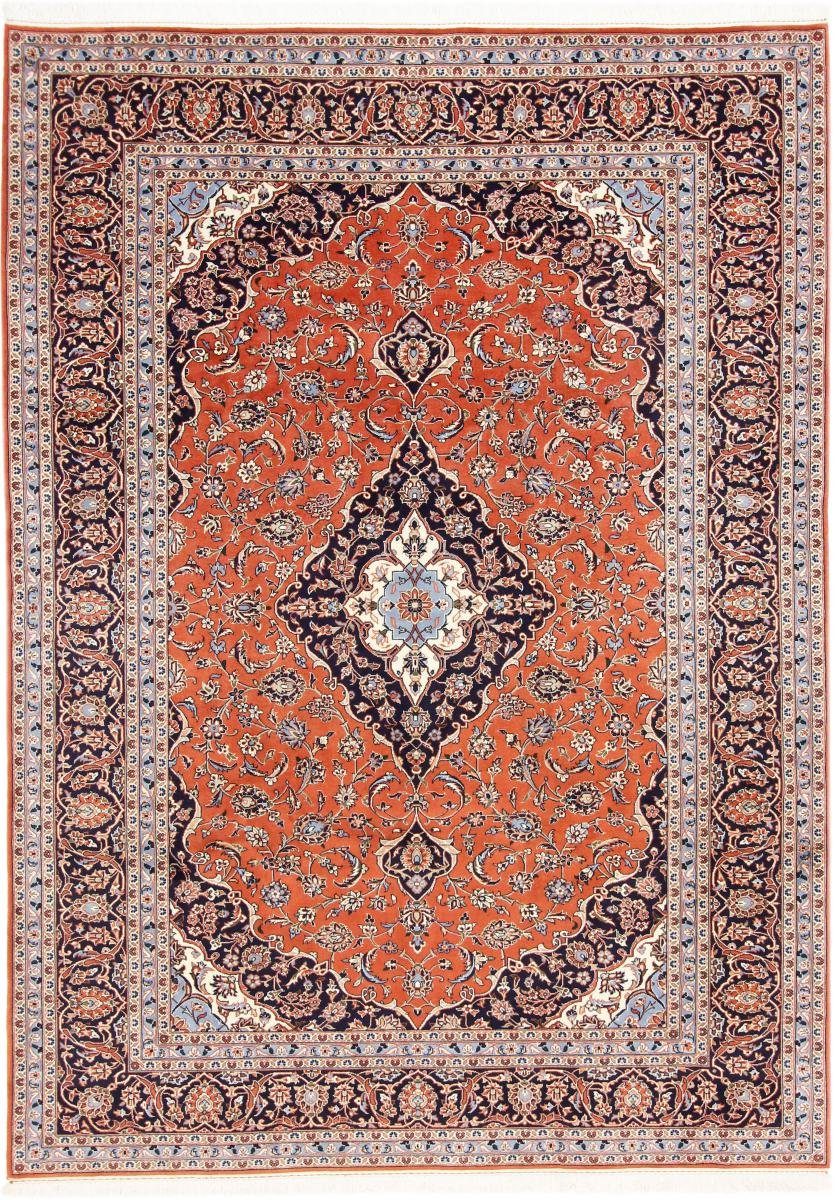 Orientteppich Keshan Sherkat 247x344 Handgeknüpfter Orientteppich / Perserteppich, Nain Trading, rechteckig, Höhe: 12 mm