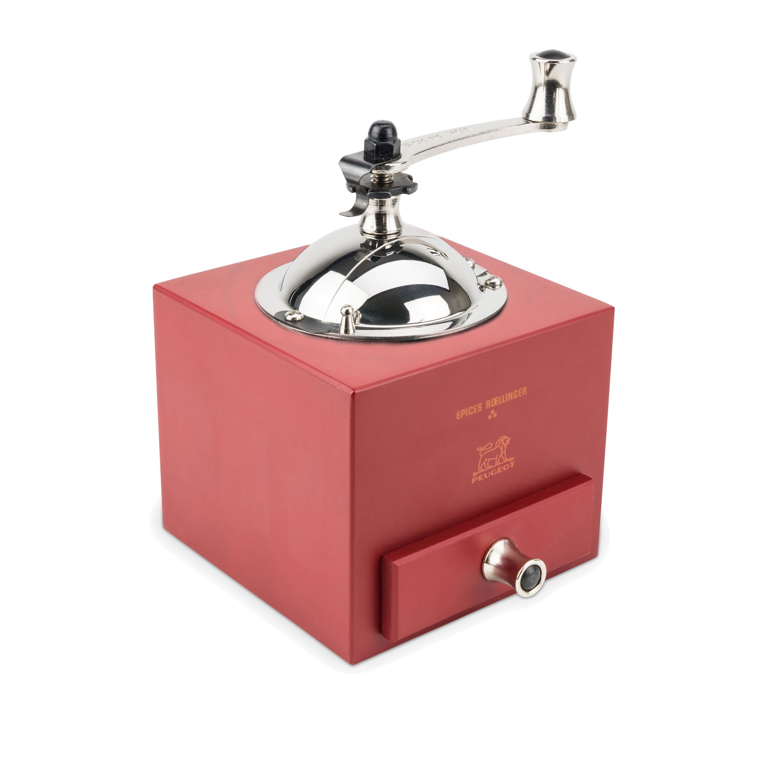 PEUGEOT Pfeffermühle LE MOULIN D'OLIVIER ROELLINGER 13cm Rot Buchenhol