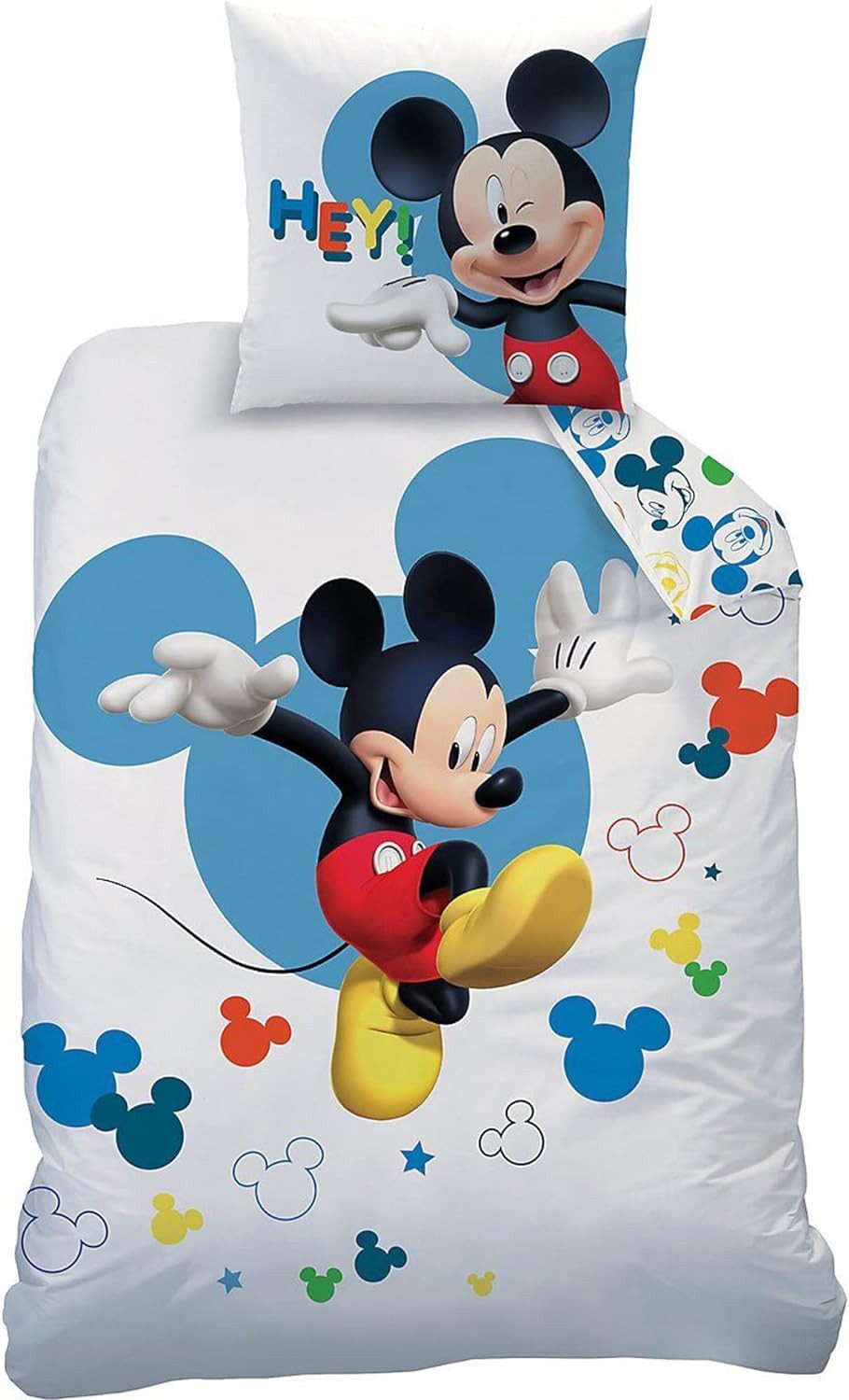 BERONAGE Kinderbettwäsche Mickey Mouse Jump Bettwäsche Linon / Renforcé, 10 günstig online kaufen