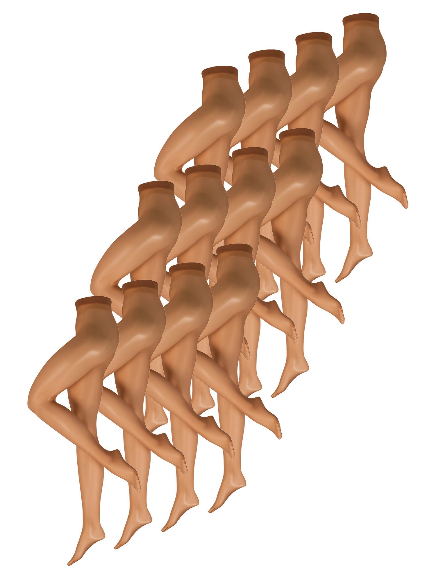 Nur Die Feinstrumpfhose 12er Sparpack Transparent 15 DEN (12 St) nylon transparent Fein-strumpfhose
